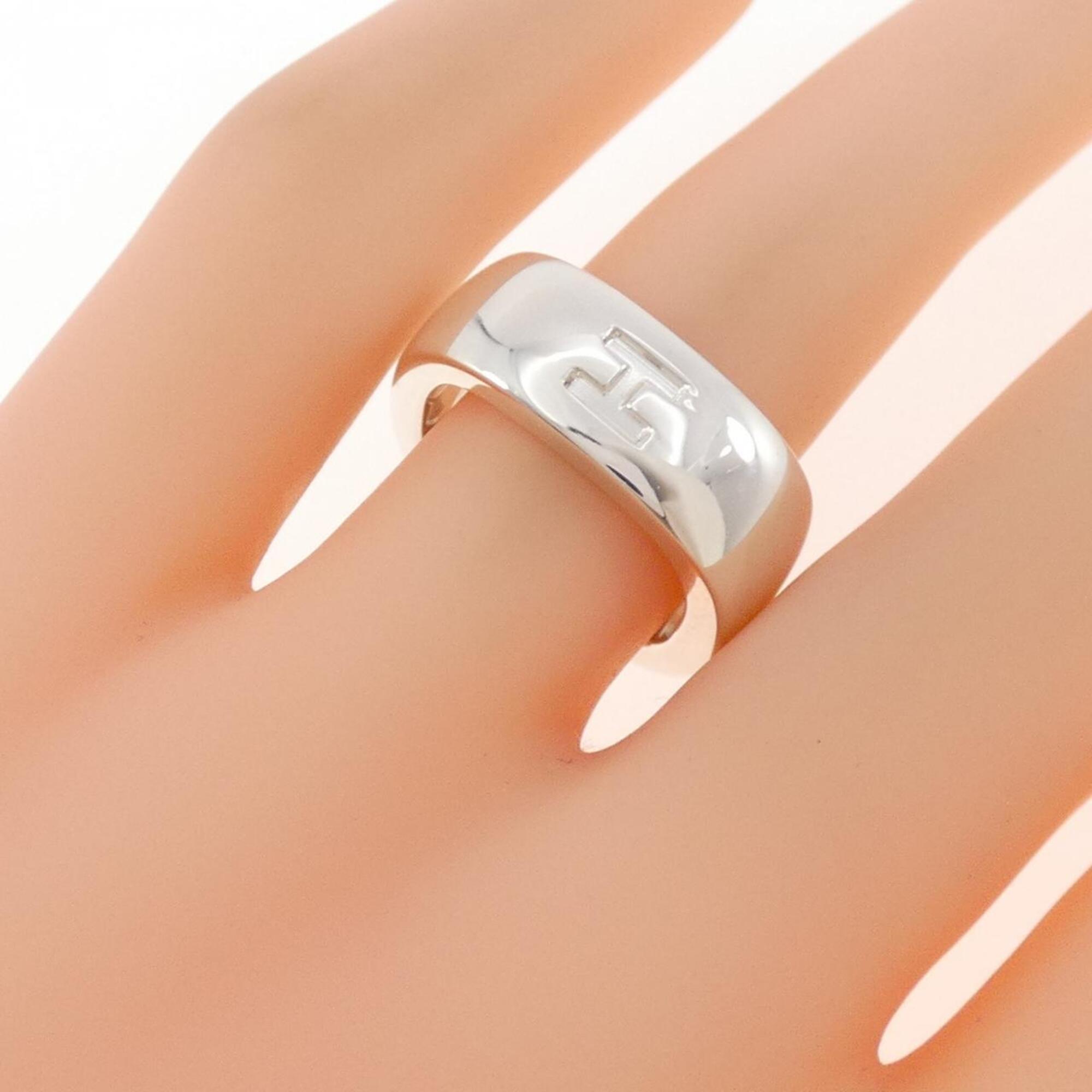 Hermes Silver 925 Band Ring (Pre-Owned)