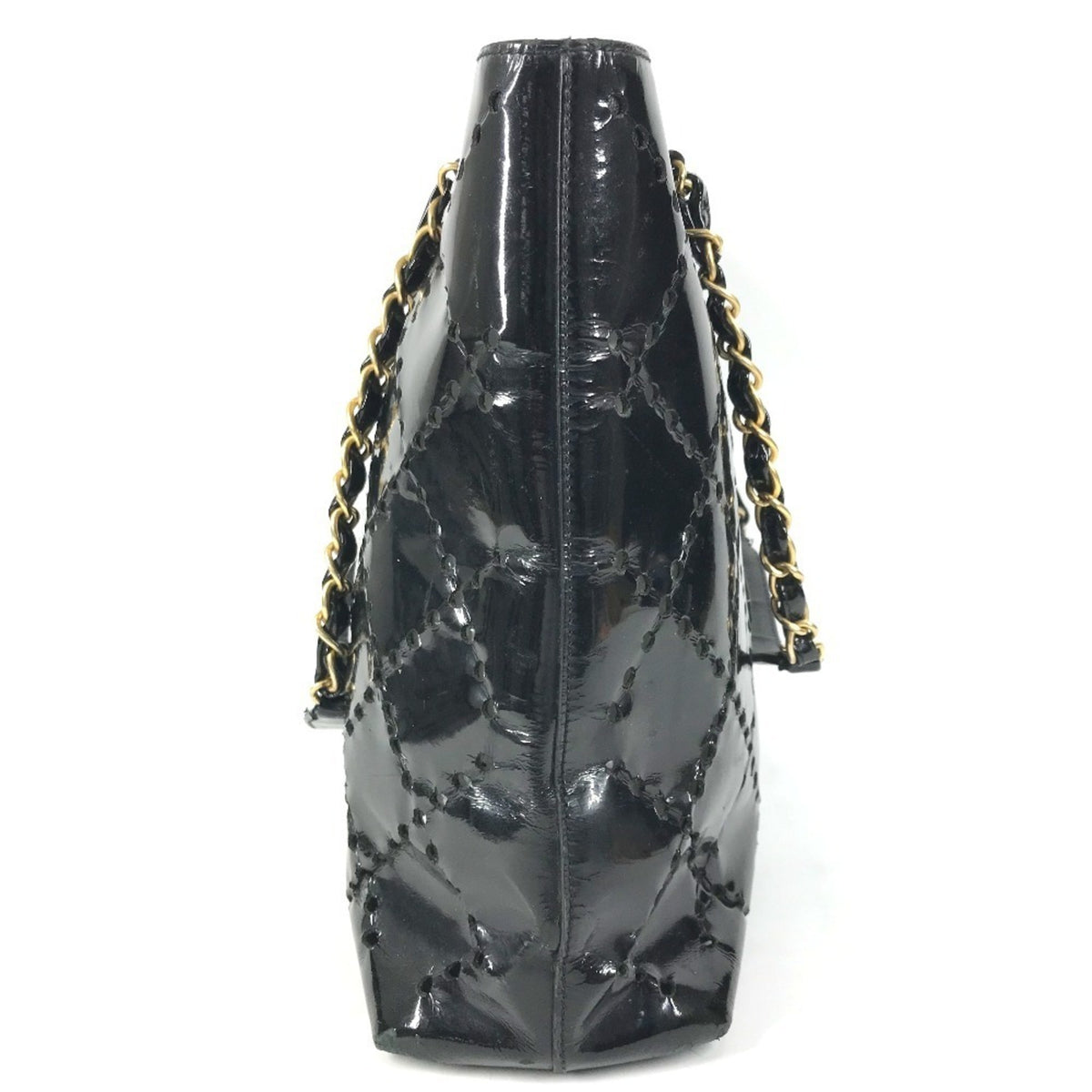 Chanel Black Leather Shoulder Bag Tote Bag (Pre-Owned)