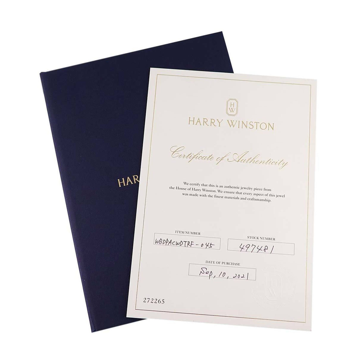 Harry Winston Platinum 950 Band Ring (Pre-Owned)