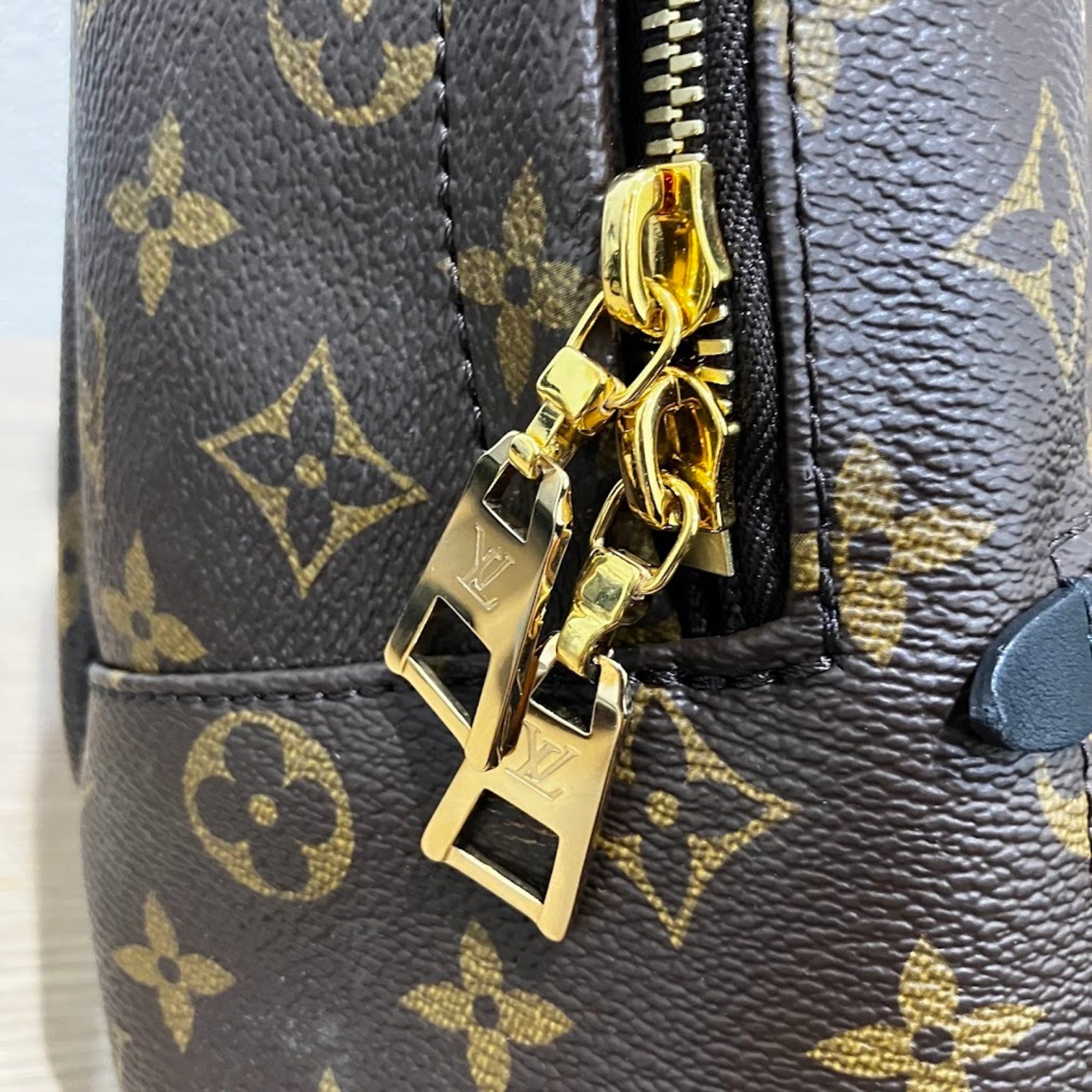 Louis Vuitton Black Brown Pvc Backpack (Pre-Owned)