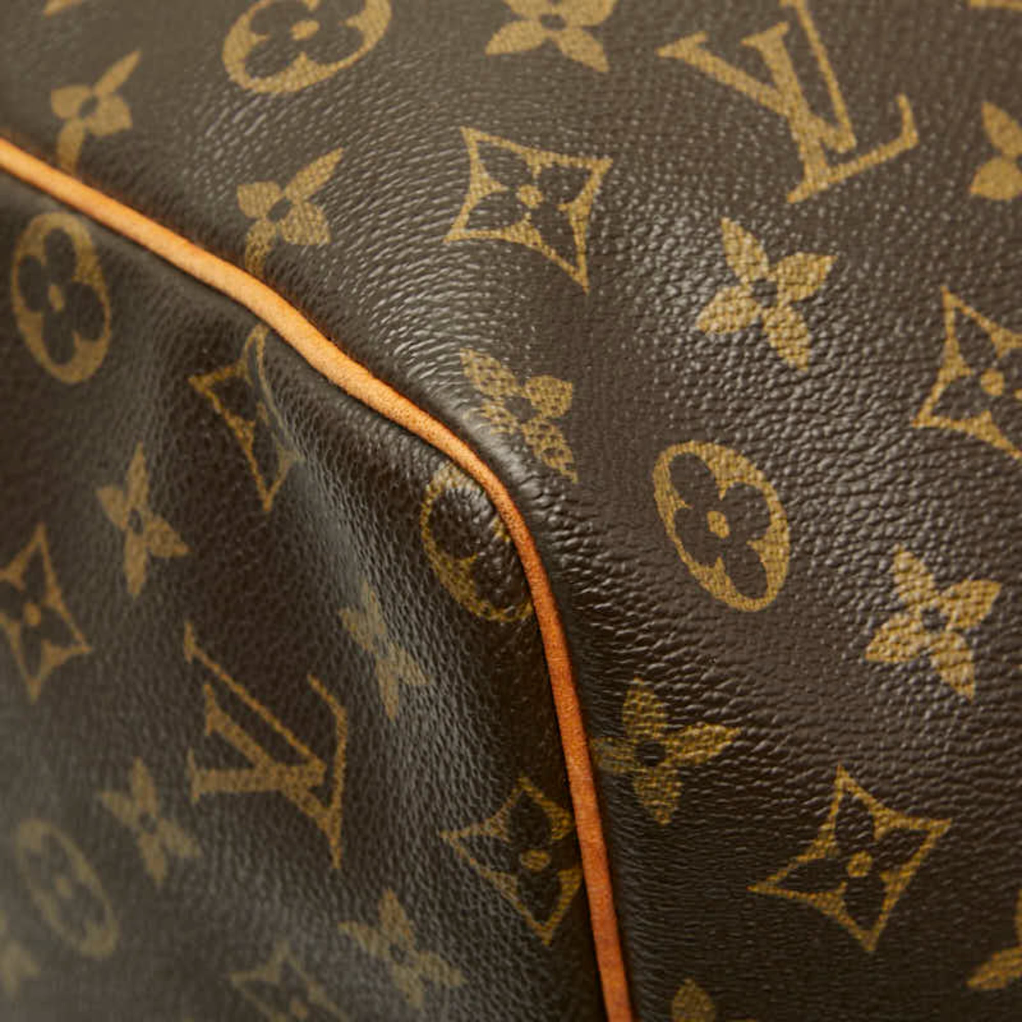 Louis Vuitton Brown Pvc Leather Boston Bag (Pre-Owned)