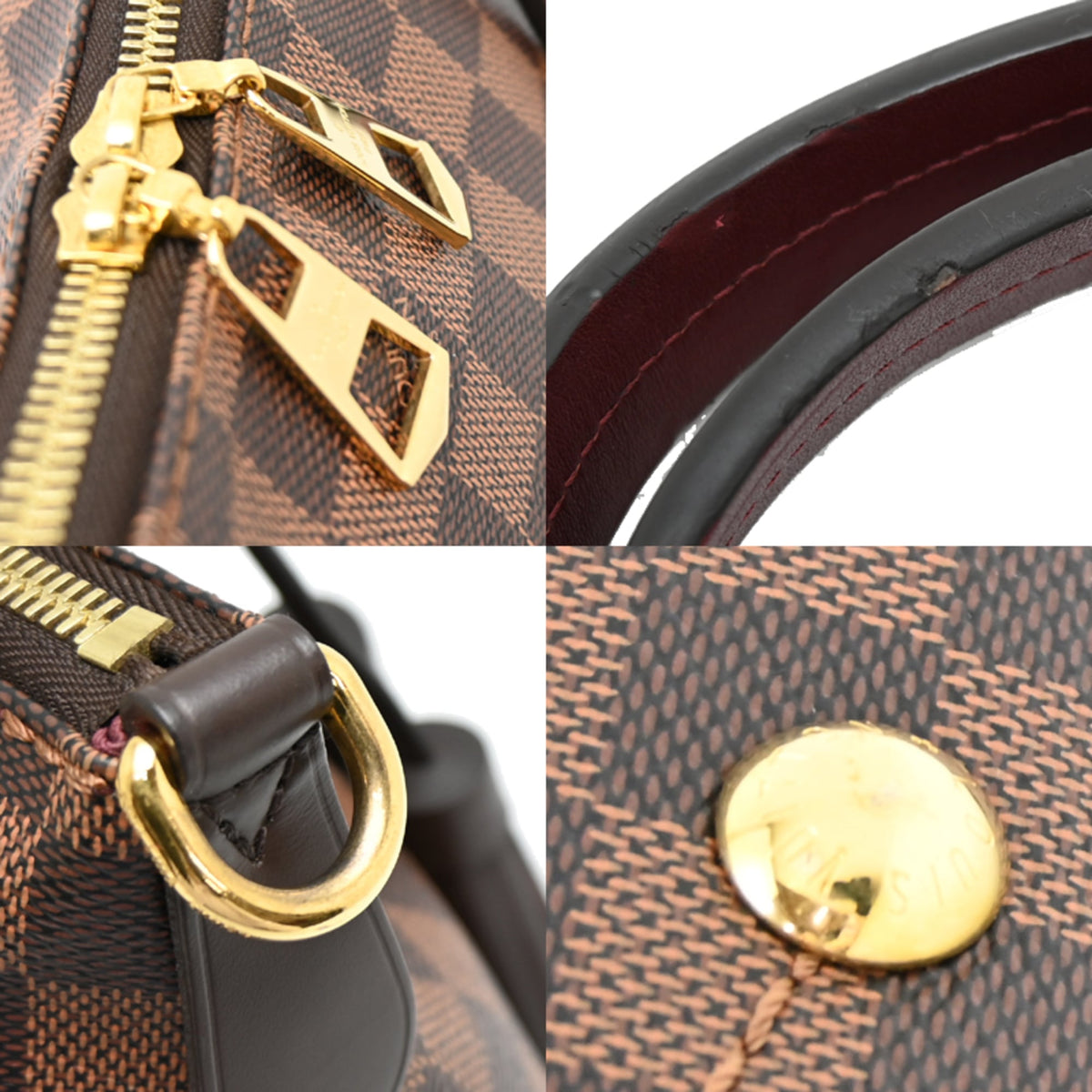 Louis Vuitton Brown Damier Canvas Handbag (Pre-Owned)