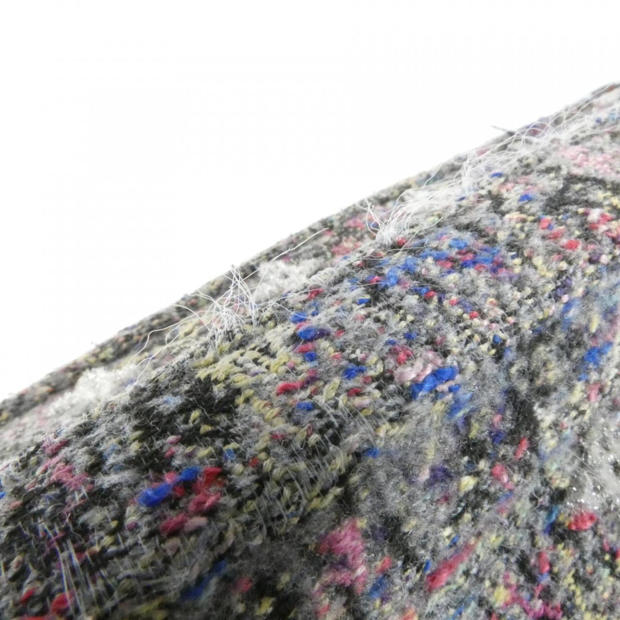 Louis Vuitton Gris Wool Cotton Shoulder Bag (Pre-Owned)