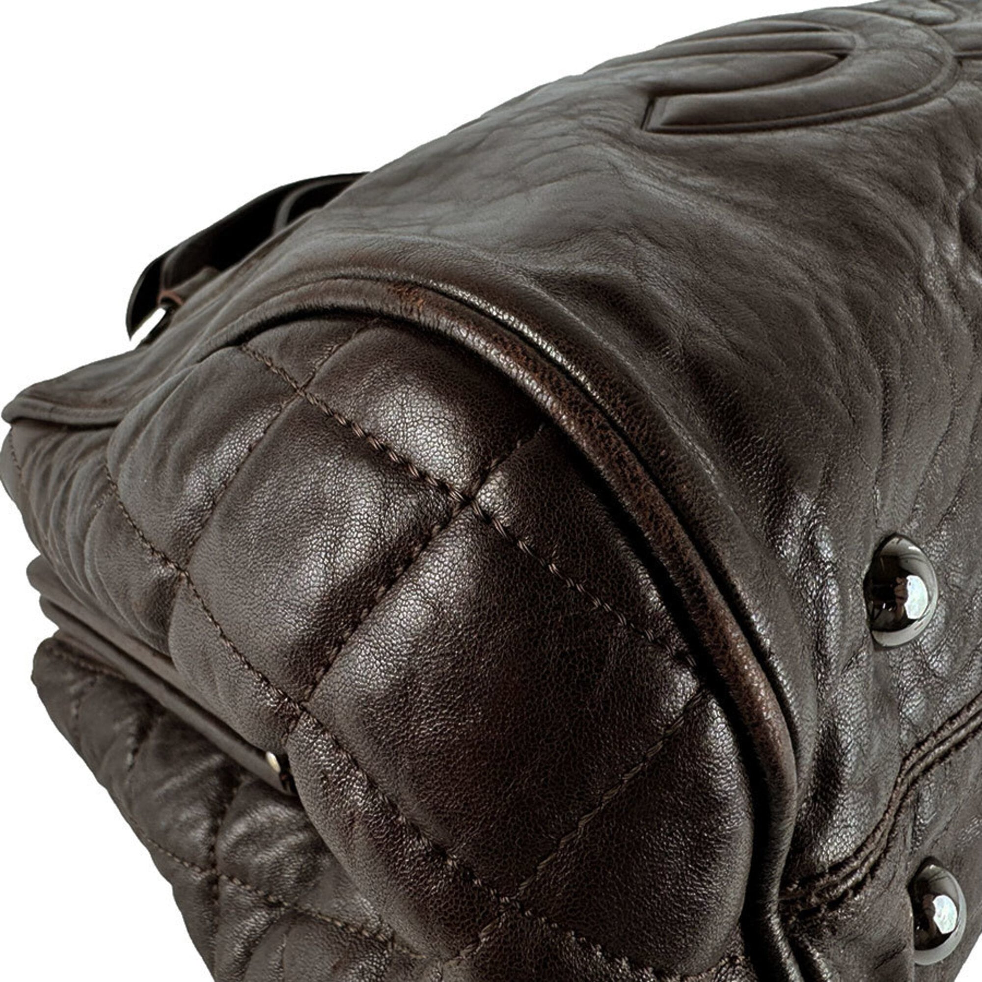 Chanel Brown Leather Handbag (Pre-Owned)