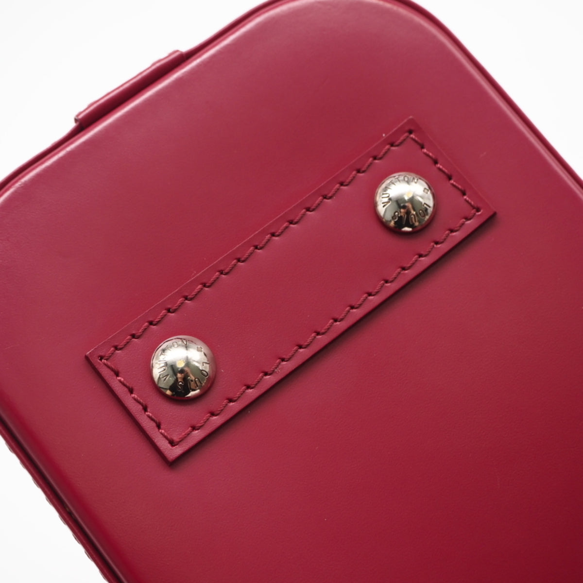 Louis Vuitton Red Color Leather Handbag (Pre-Owned)