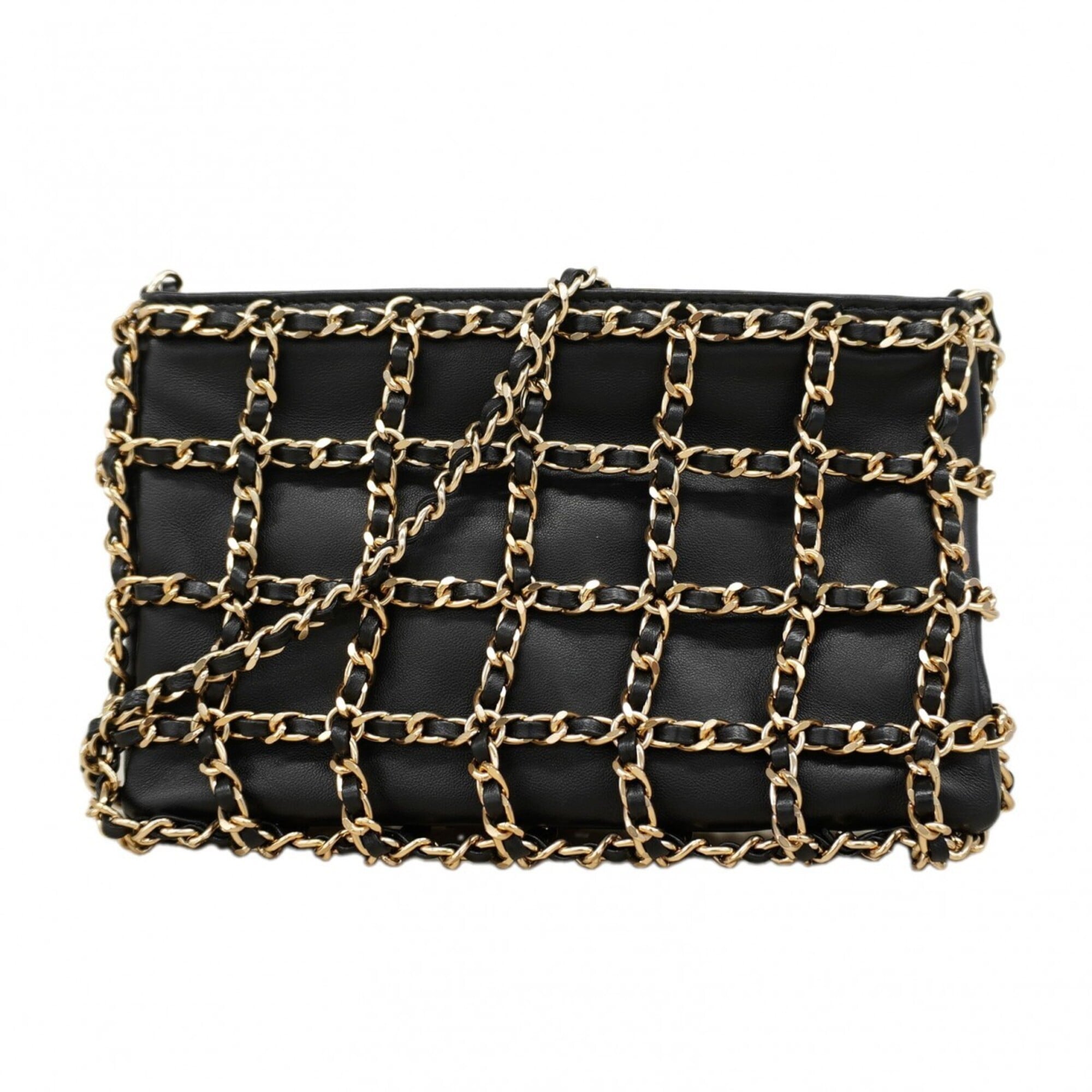 Chanel Black Leather Shoulder Bag (Pre-Owned)