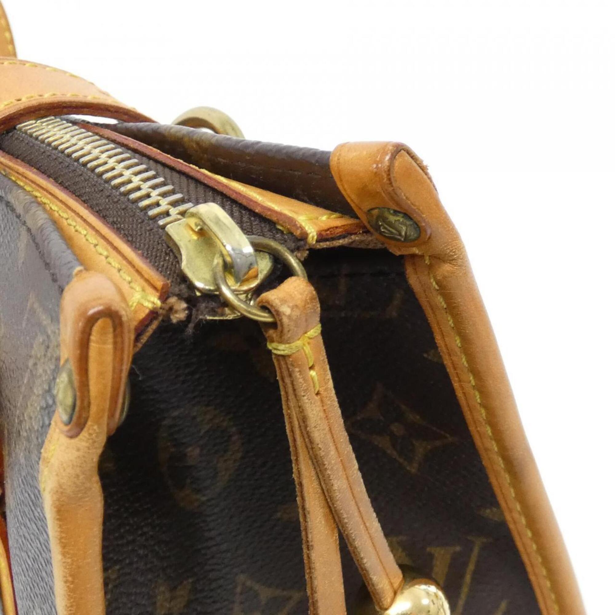 Louis Vuitton Marron Coated Canvas Shoulder Bag (Pre-Owned)