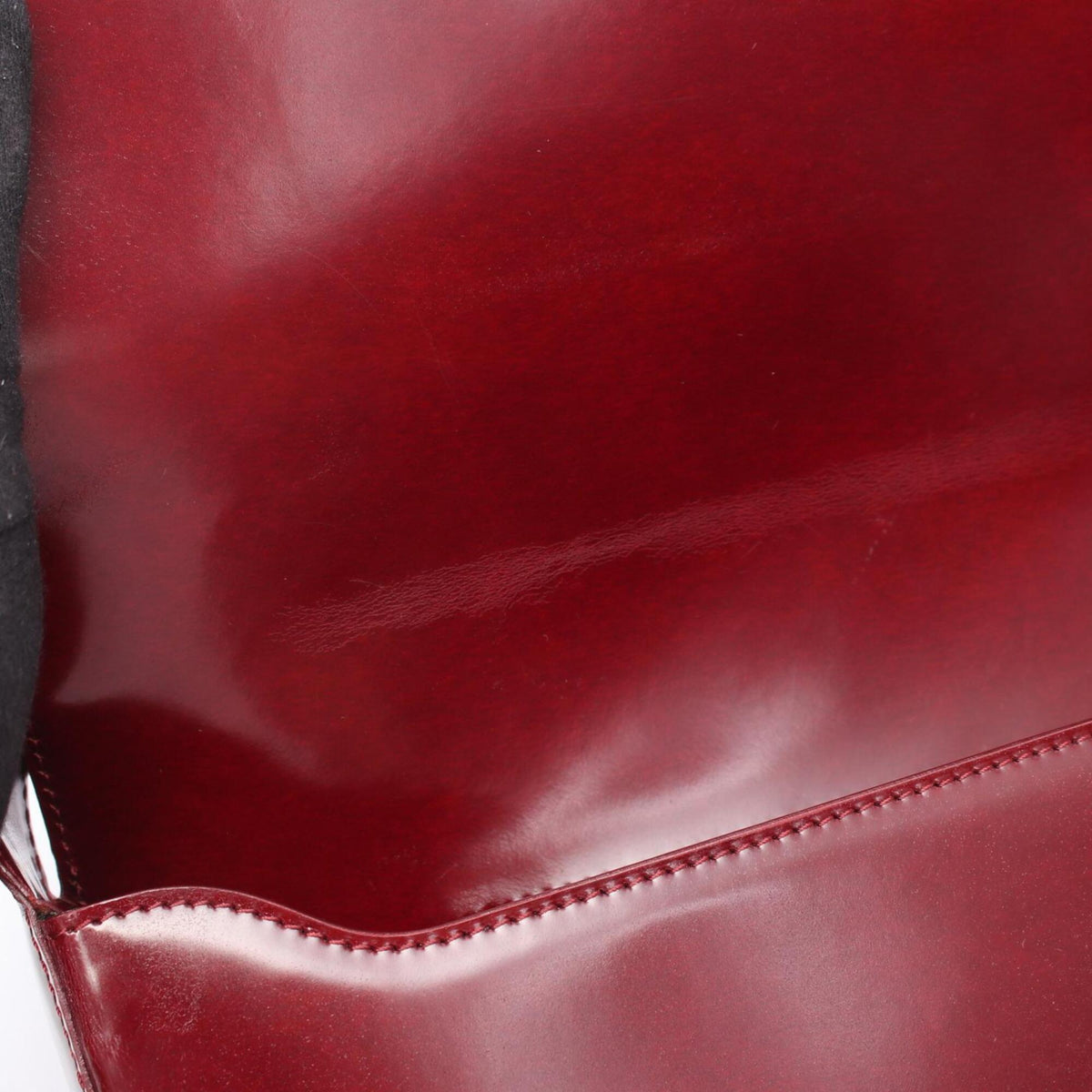 Cartier Panthère Bordeaux Leather Shoulder Bag (Pre-Owned)