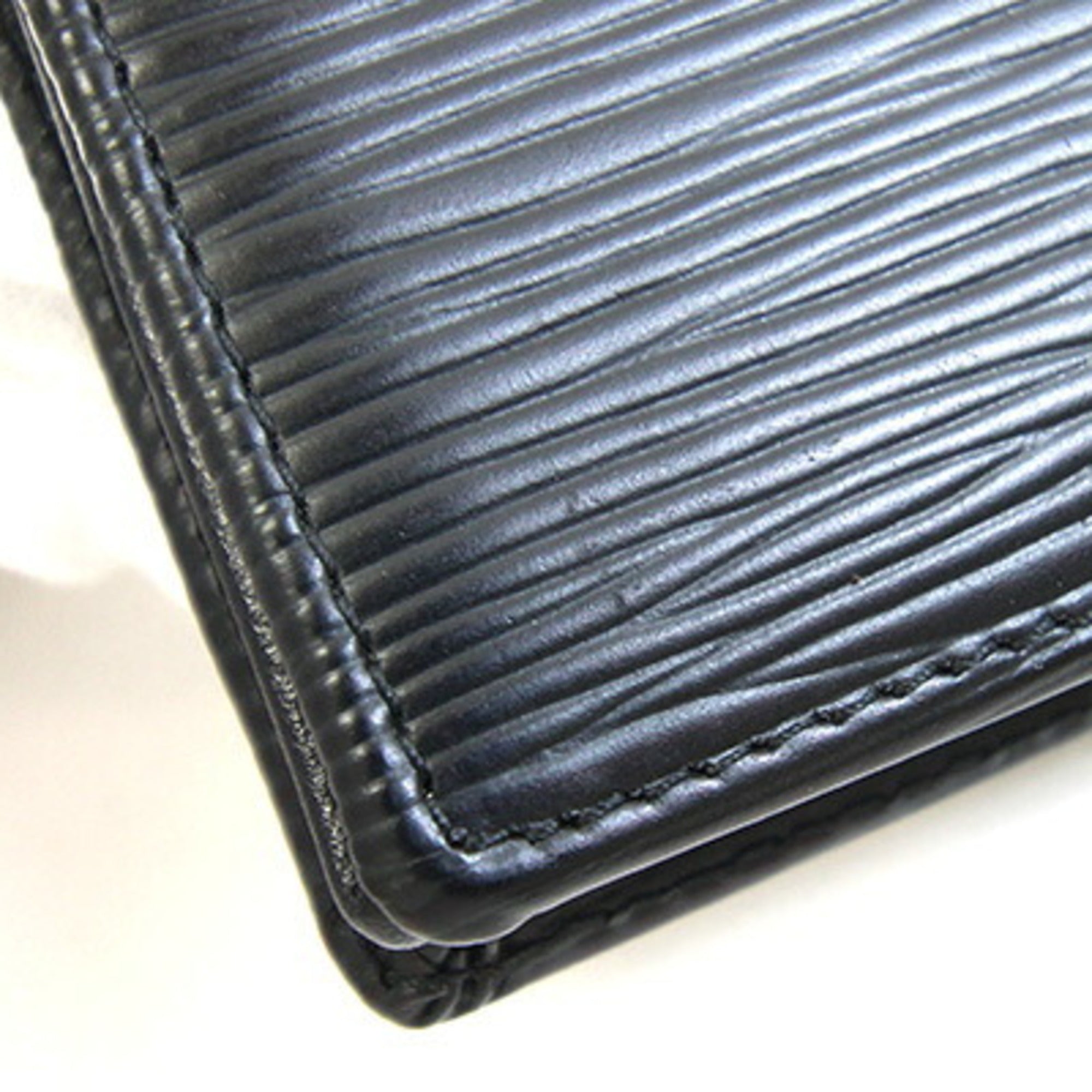 Louis Vuitton Black Noir Leather Coin Purse/Coin Case (Pre-Owned)