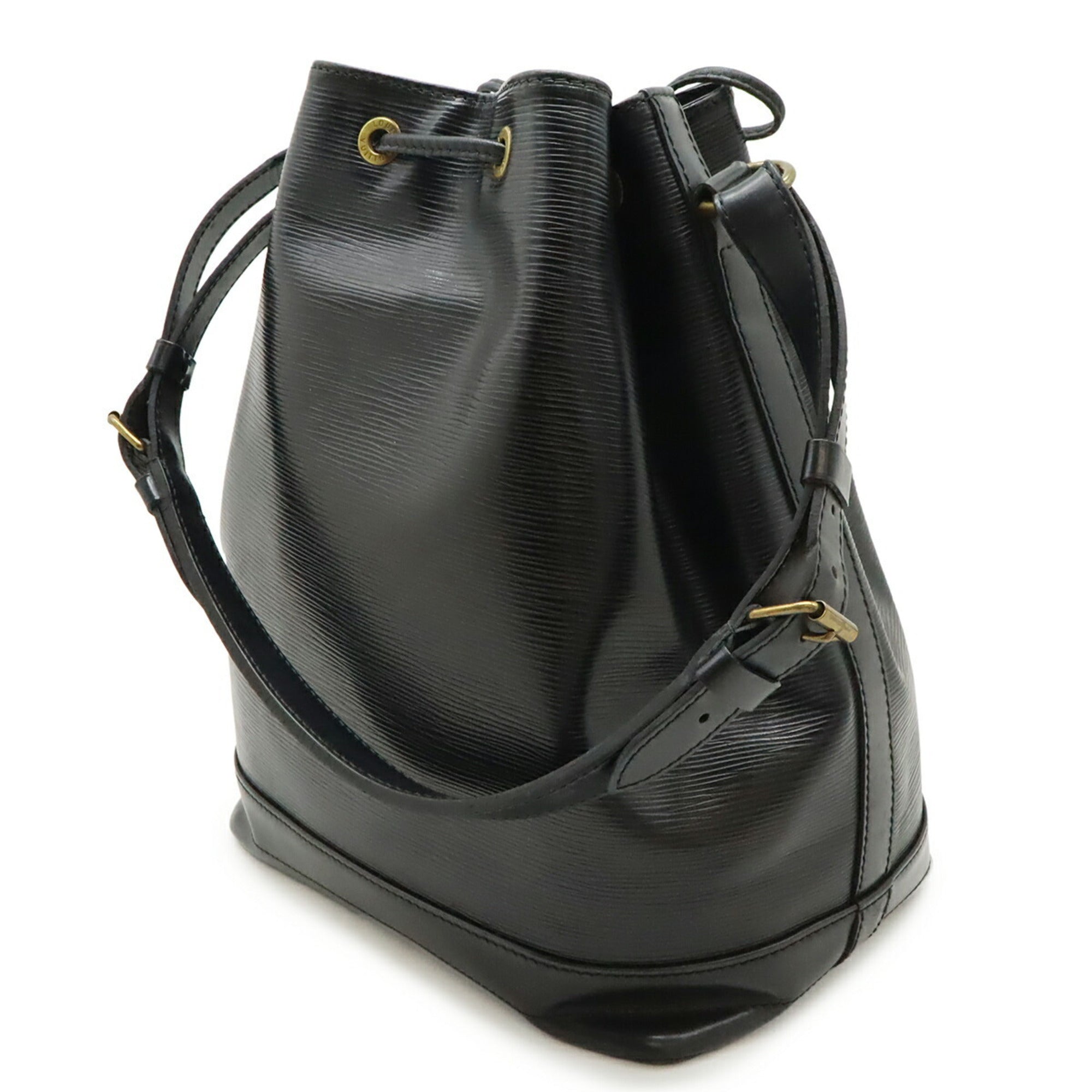 Louis Vuitton Black Noir Epi Leather Shoulder Bag (Pre-Owned)