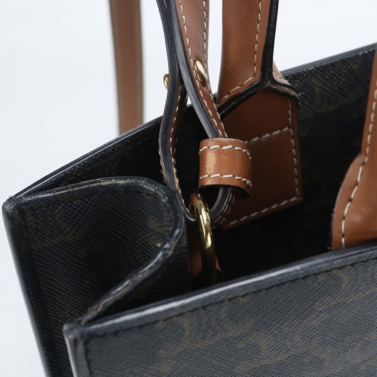 Celine Brown Pvc Tote Bag (Pre-Owned)