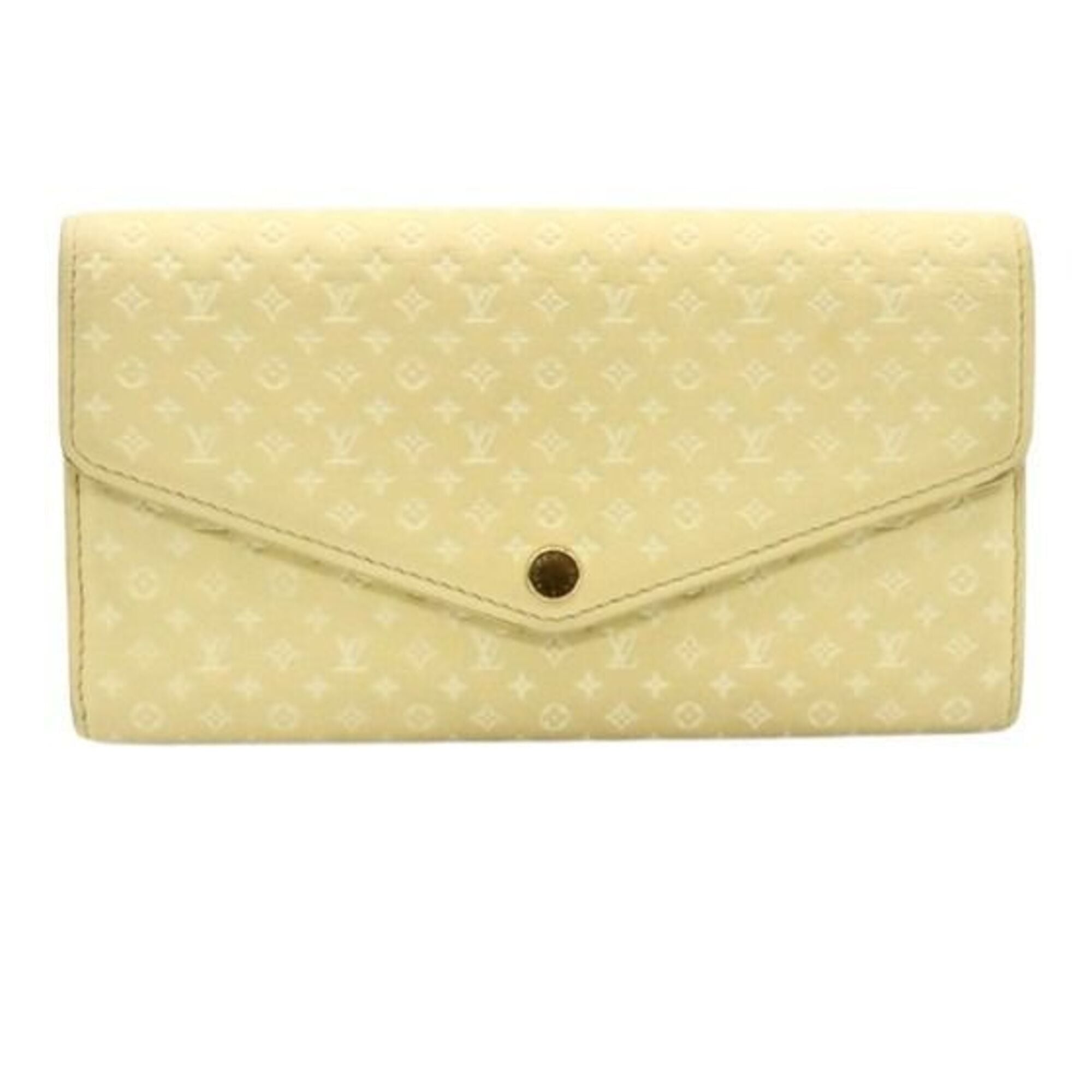 Louis Vuitton Jaune Yellow Monogram Long Wallet (Tri-Fold) (Pre-Owned)