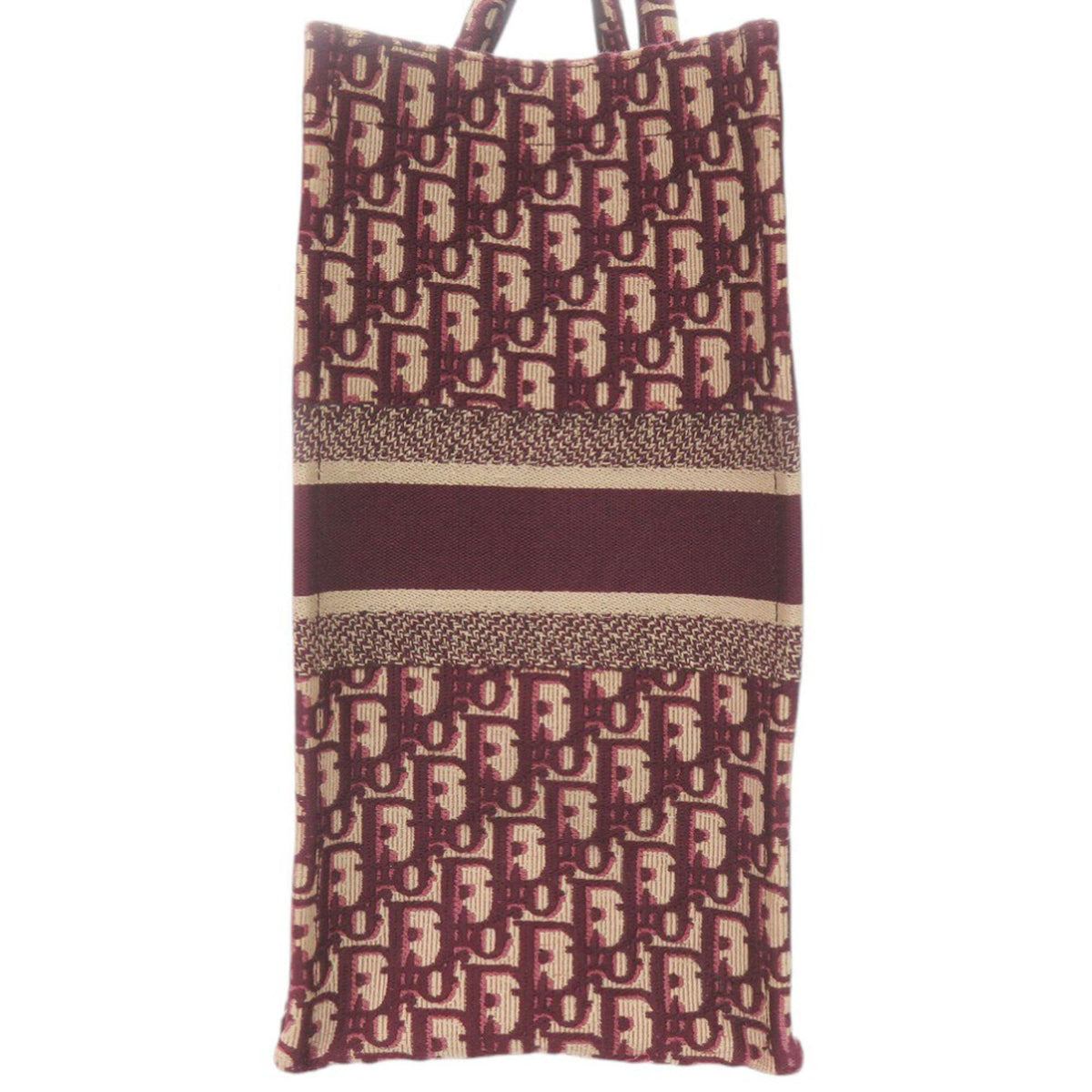 Christian Dior Beige Bordeaux Canvas Tote Bag (Pre-Owned)