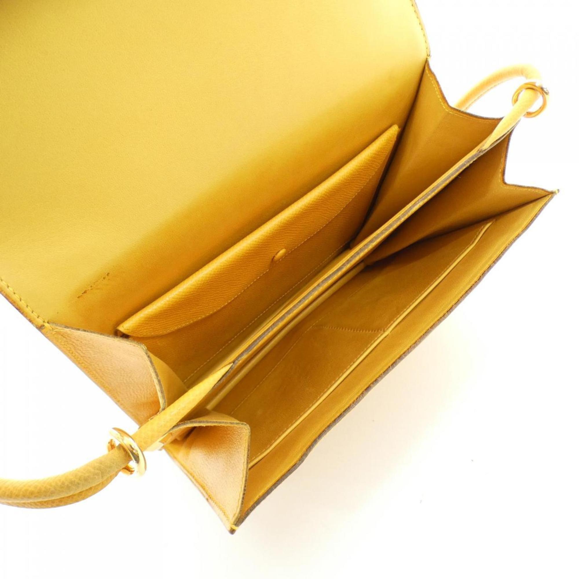 Hermes Jaune Courchevel Leather Shoulder Bag (Pre-Owned)