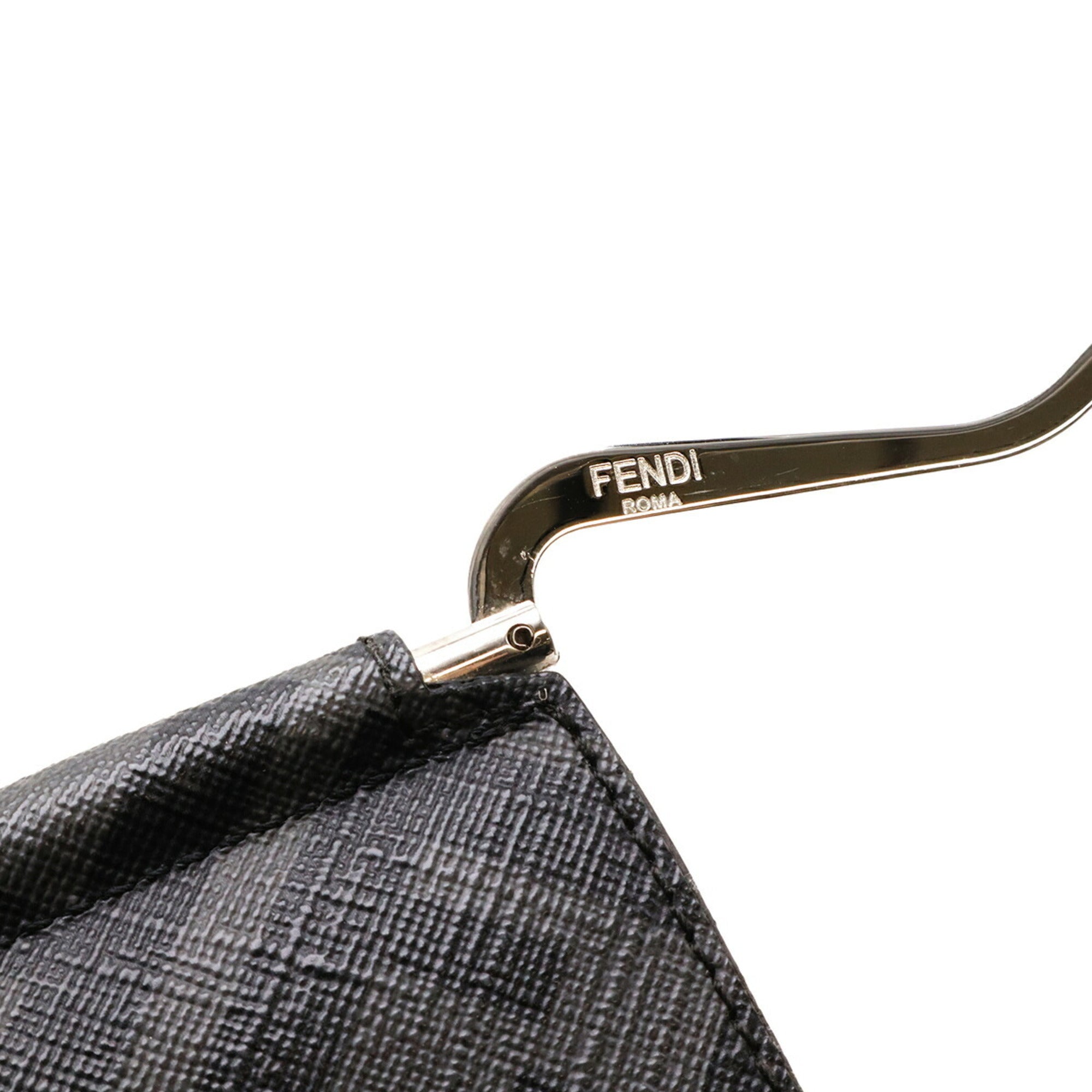 Fendi Black Gray Yellow Canvas Wallet (Bi-Fold) (Pre-Owned)
