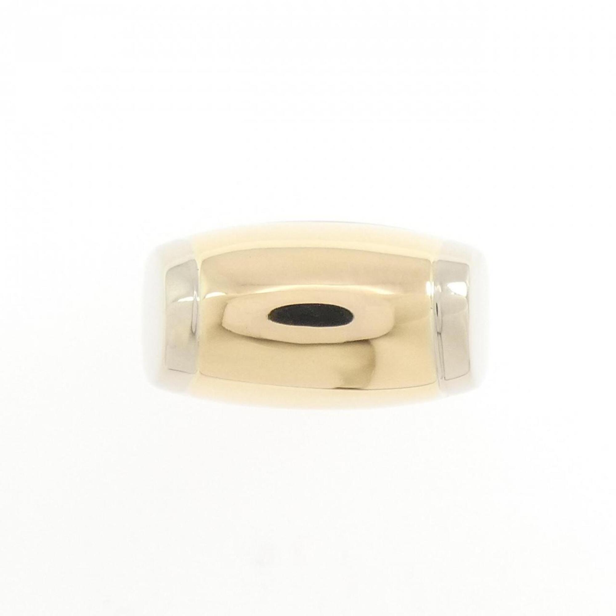 Bvlgari White Gold Yellow Gold Yellow Gold (18K) White Gold (18K) Band Ring (Pre-Owned)