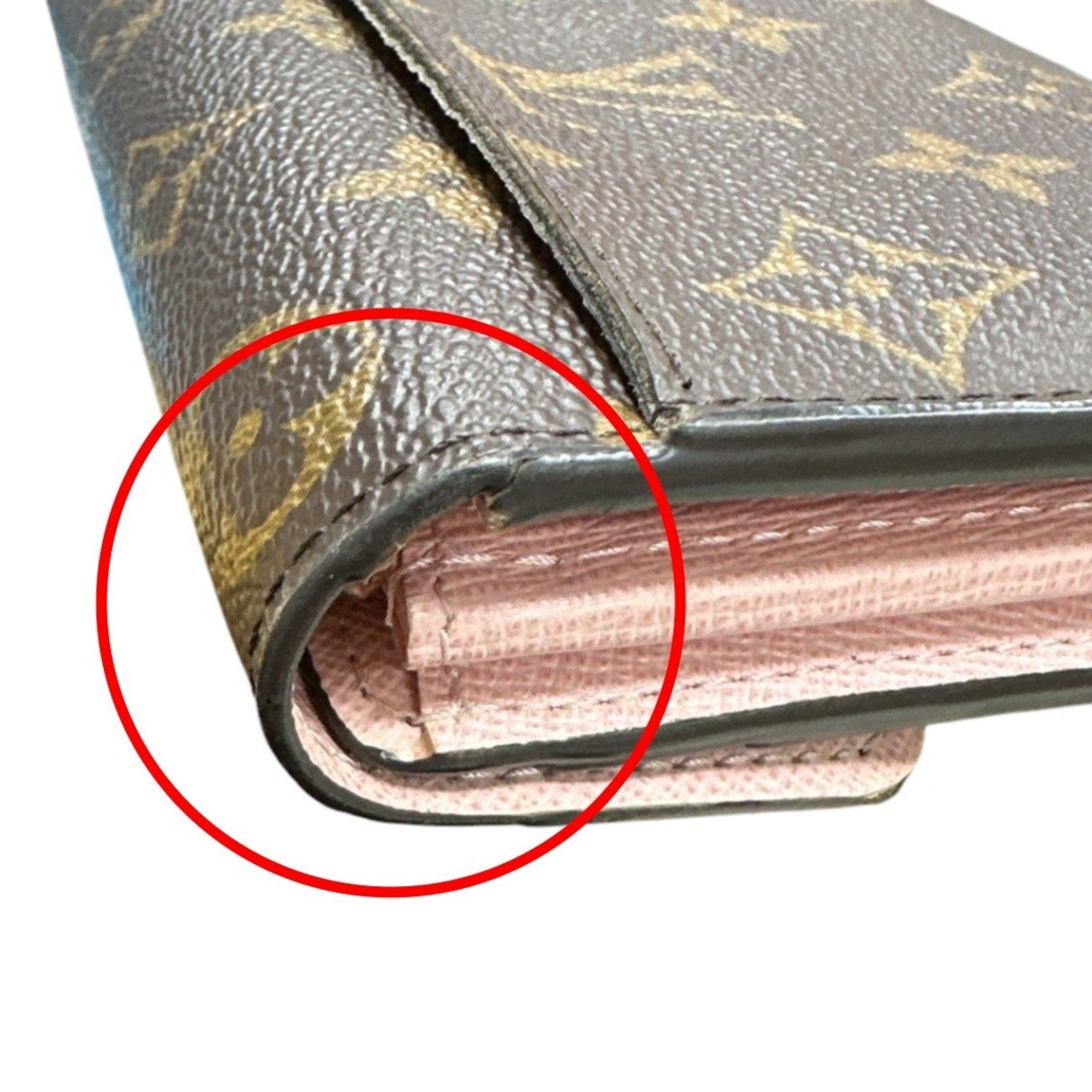 Louis Vuitton Rose Ballerine Monogram Long Wallet (Bi-Fold) (Pre-Owned)