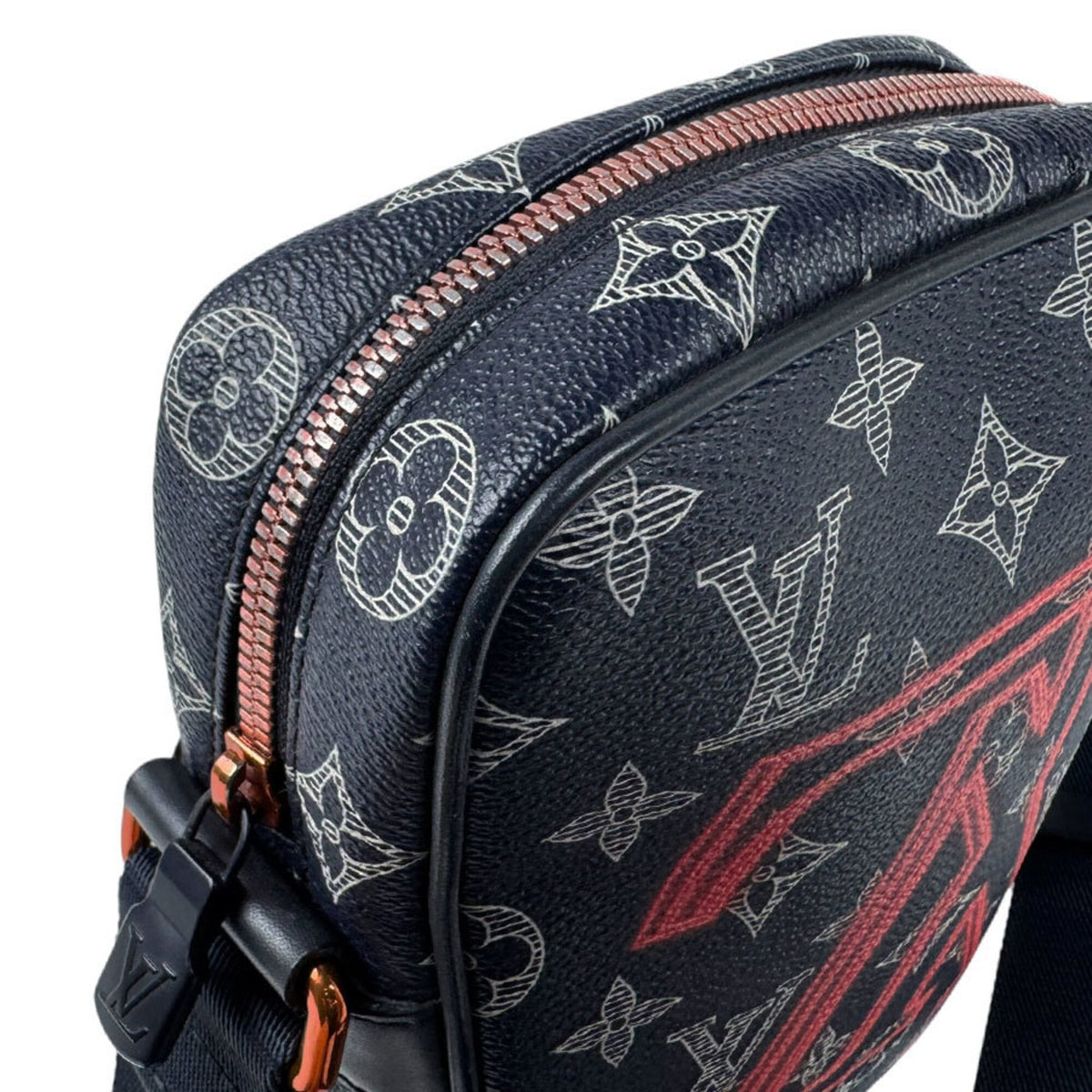 Louis Vuitton Navy Pvc Shoulder Bag (Pre-Owned)