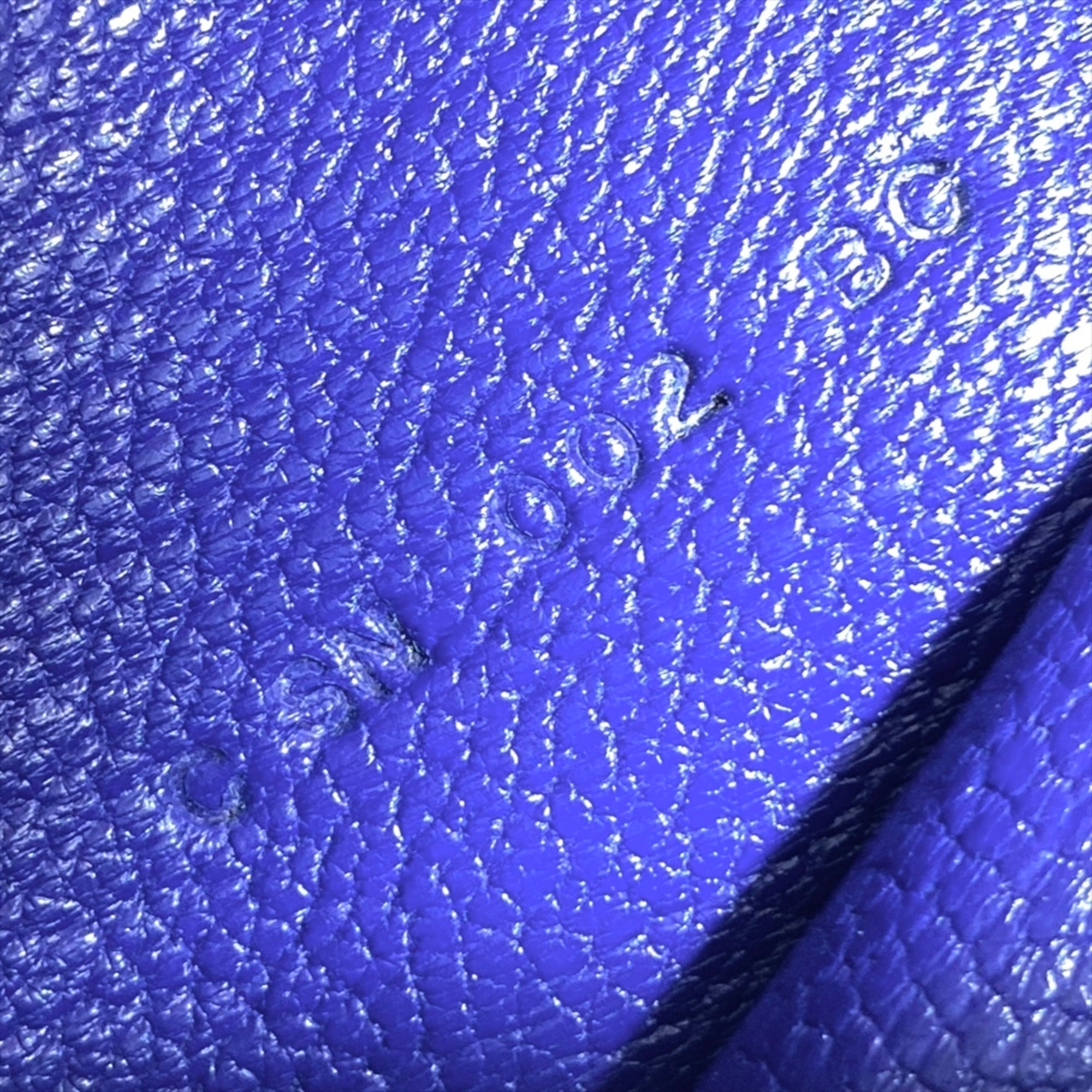Hermes Blue Chevre Leather Long Wallet (Bi-Fold) (Pre-Owned)