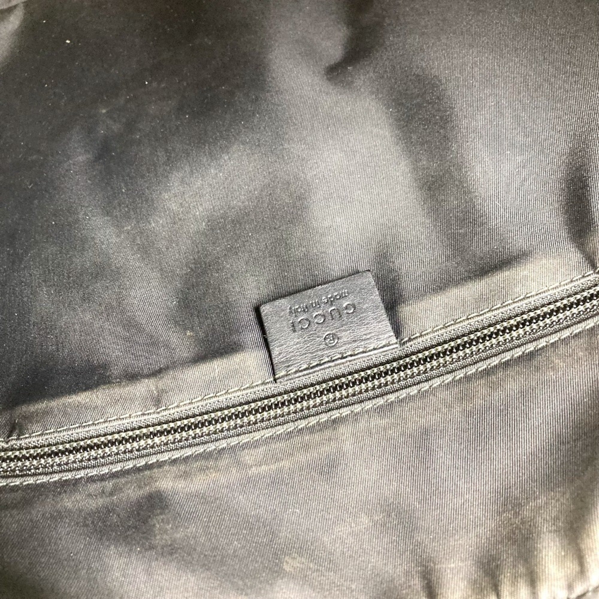 Gucci Black Gg Supreme Briefcase Handbag (Pre-Owned)