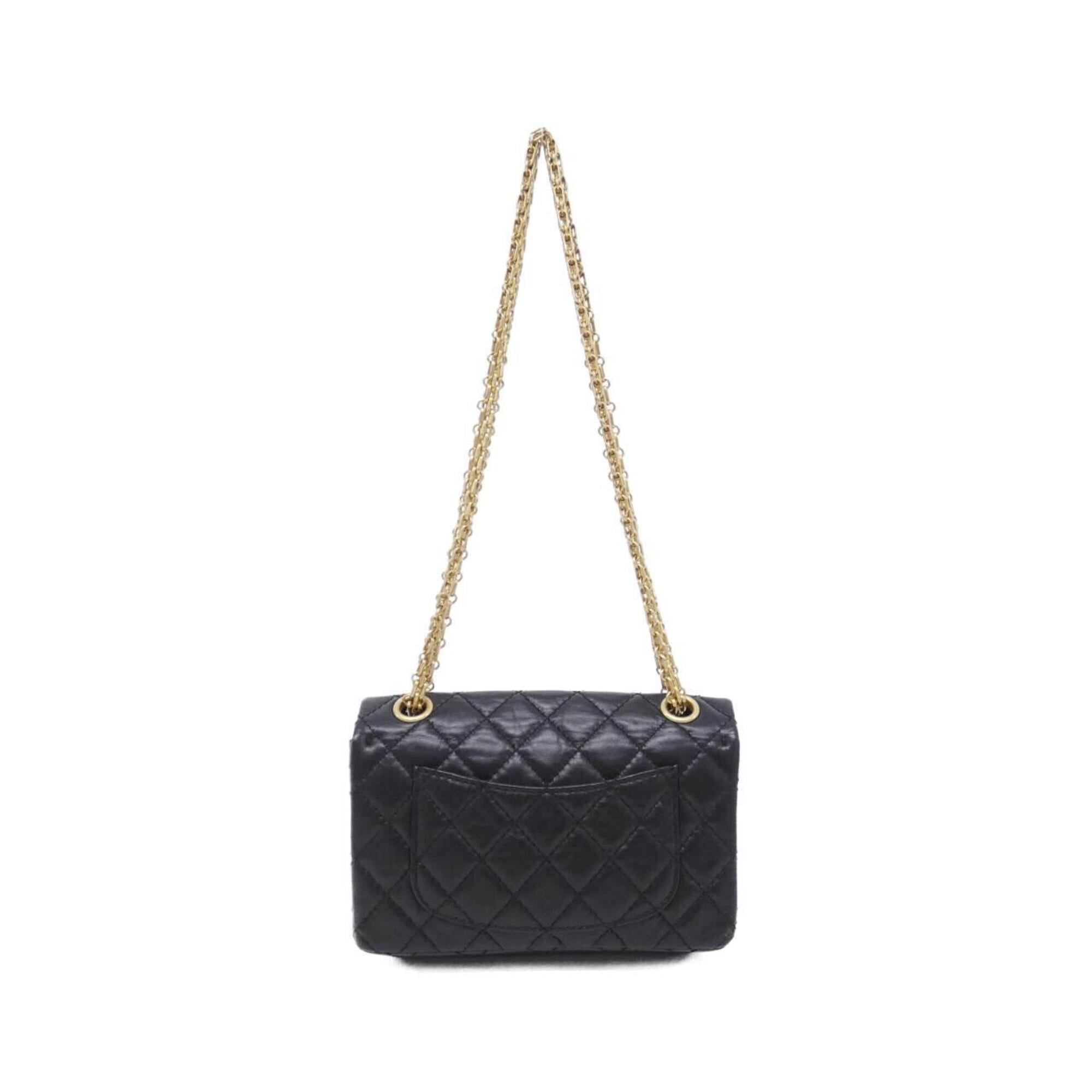 Chanel Black Leather Shoulder Bag (Pre-Owned)