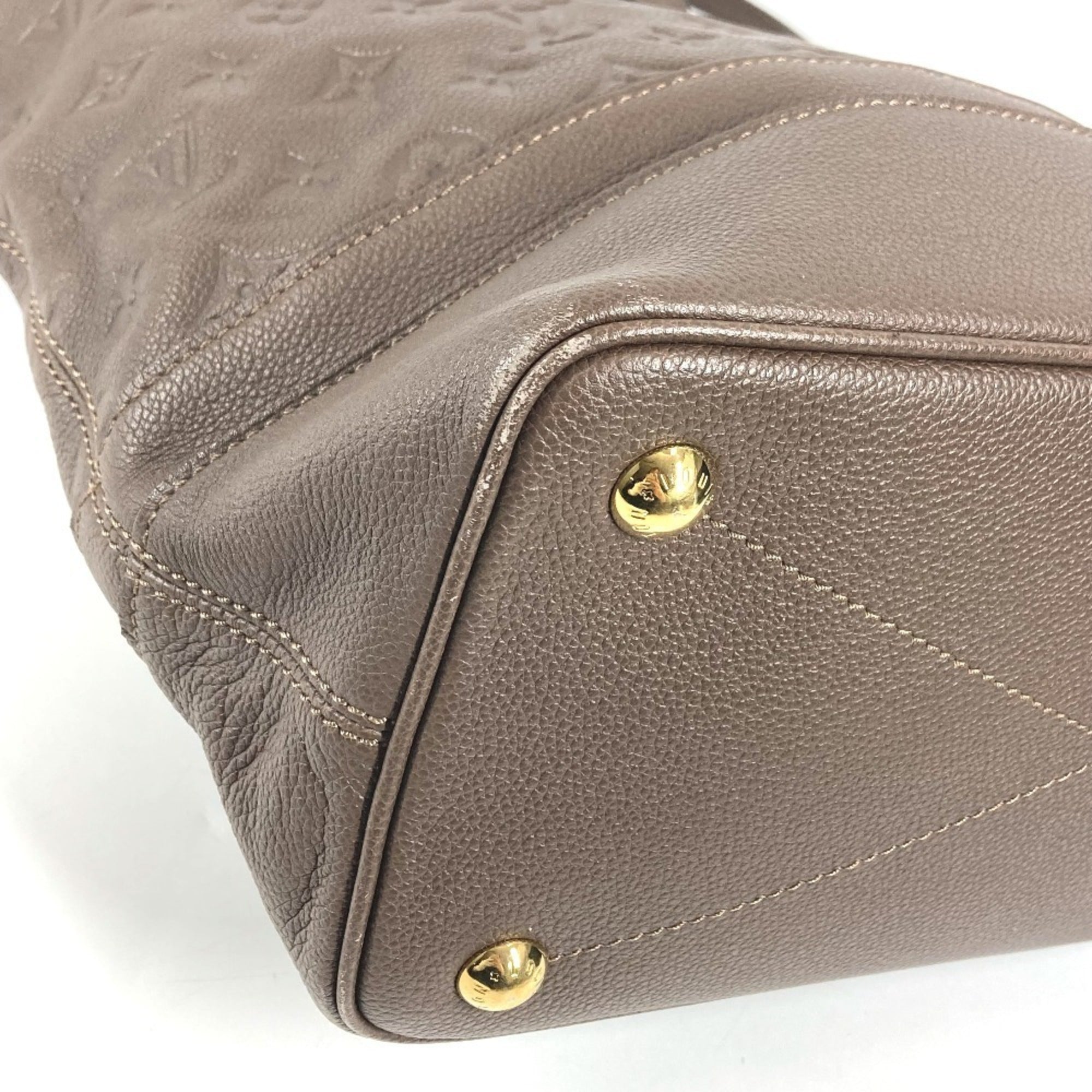 Louis Vuitton Brown Monogram Empreinte Leather Handbag Shoulder Bag Tote Bag (Pre-Owned)