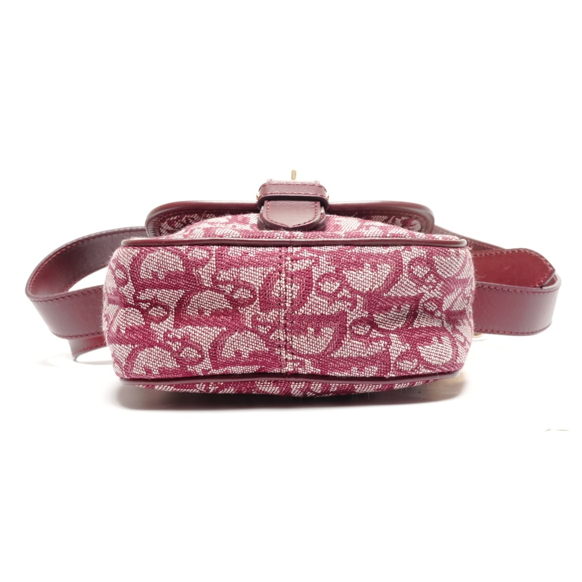 Christian Dior Trotter Red Color Canvas Shoulder Bag (Pre-Owned)