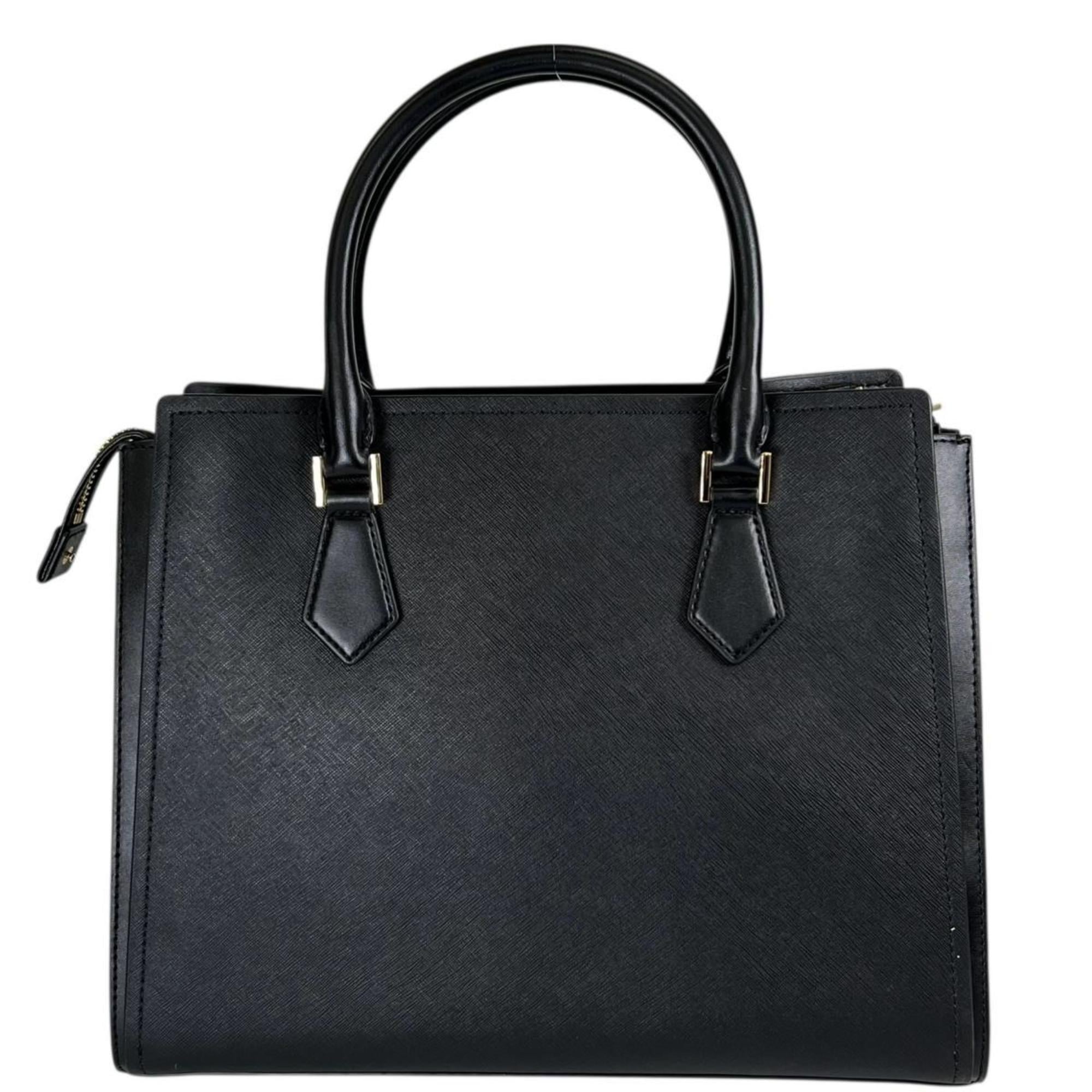 Michael Kors Black Leather Handbag Shoulder Bag (Pre-Owned)