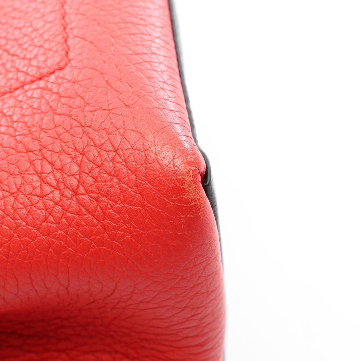 Louis Vuitton Black Ivory Red Color Cuir Ombre Leather Handbag (Pre-Owned)