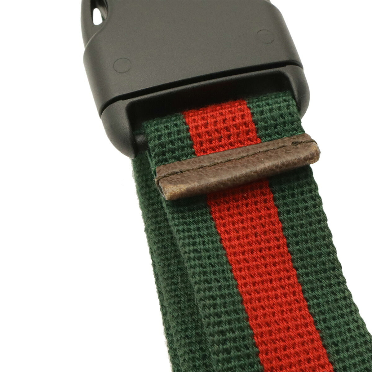 Gucci Sherry Line Beige Brown Green Khaki Red Color Gg Supreme Canvas Pvc Coated Canvas Leather Fanny Pack Sling Bag (Pre-Owned)
