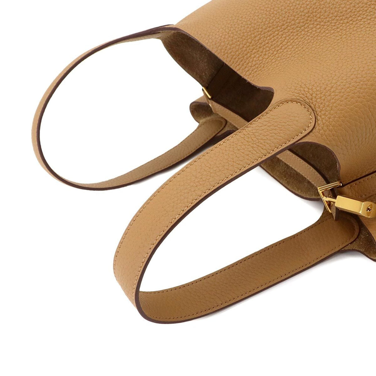 Piko Beige Brown Handbag (Pre-Owned)