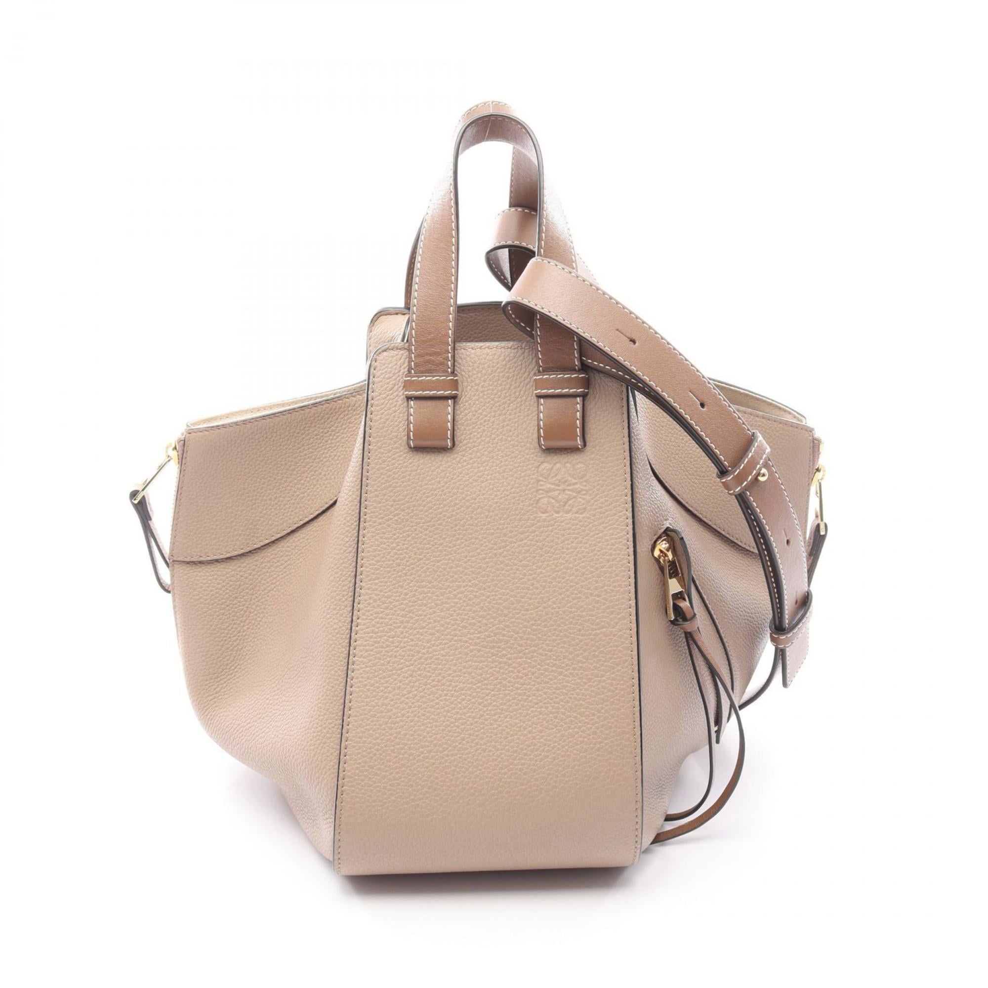 Loewe Beige Brown Leather Handbag (Pre-Owned)