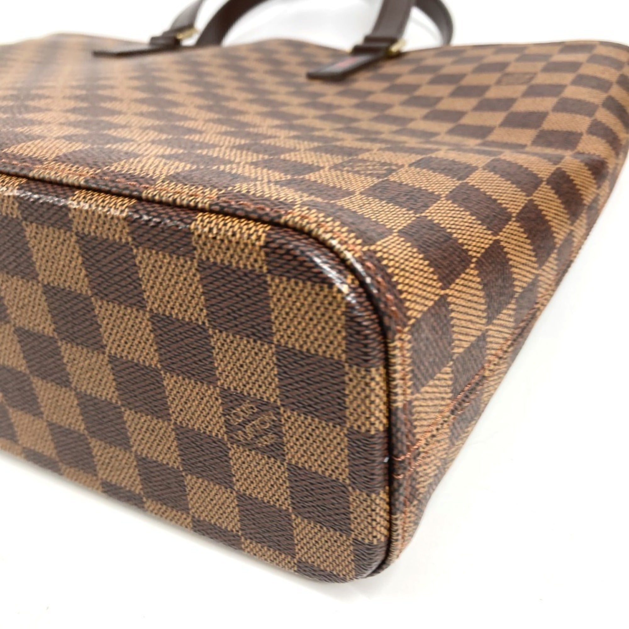 Louis Vuitton Brown Damier Canvas Ebene Damier Canvas Shoulder Bag Tote Bag (Pre-Owned)