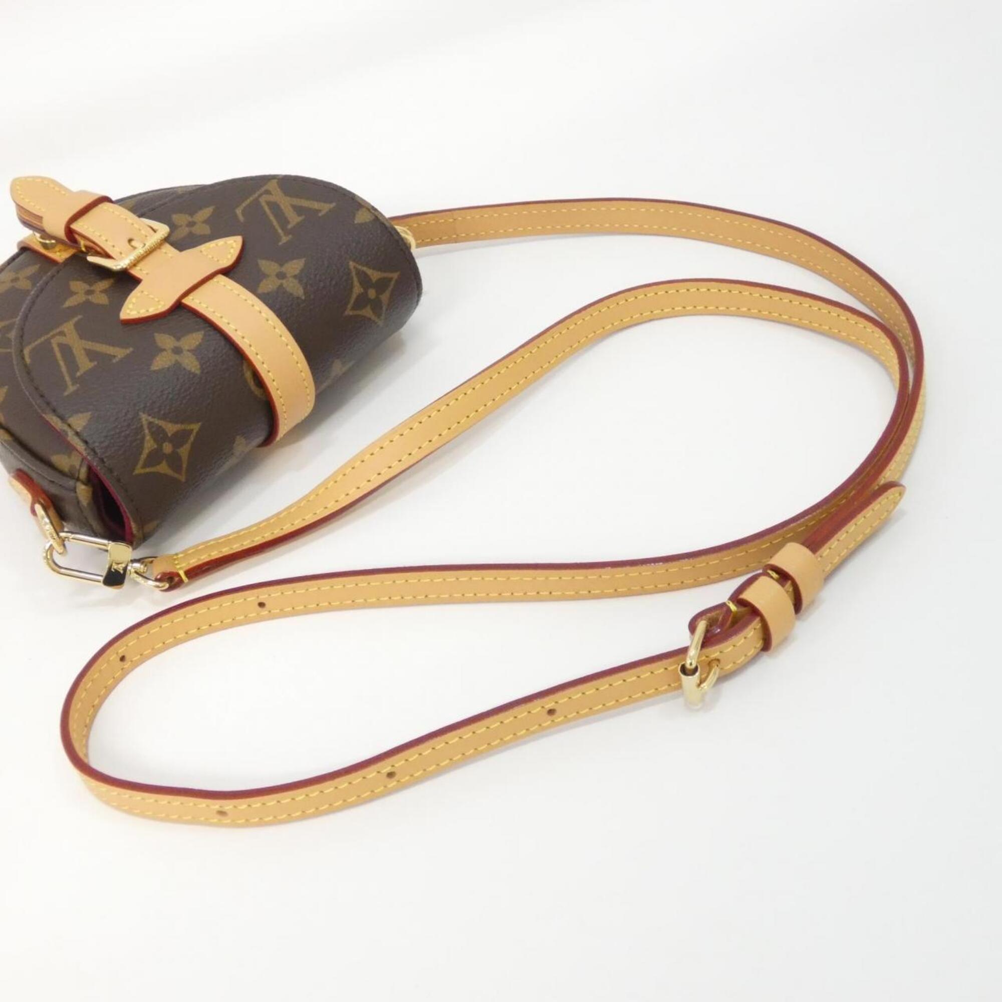 Louis Vuitton Marron Coated Canvas Shoulder Bag (Pre-Owned)