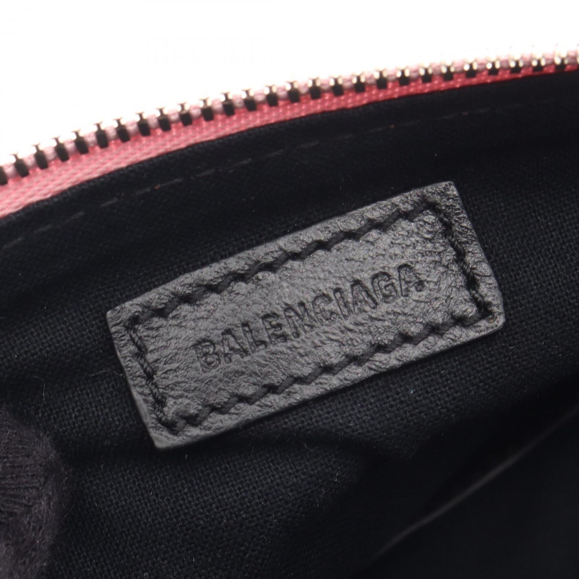 Balenciaga Pink Leather Clutch Bag Pouch (Pre-Owned)