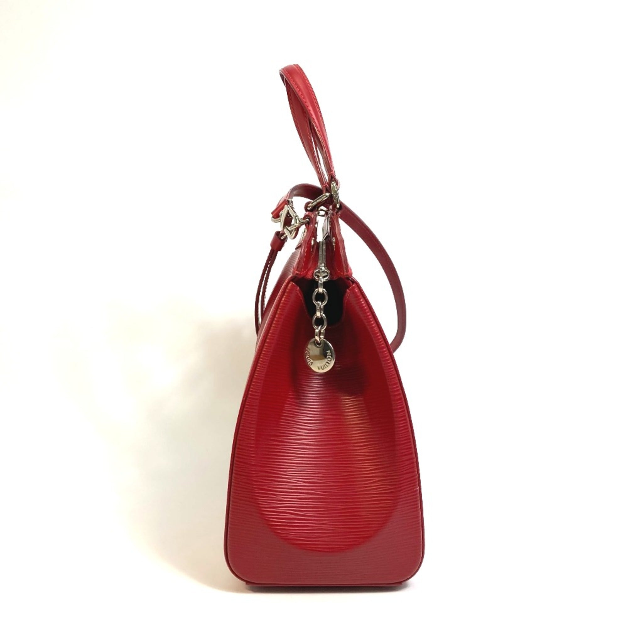 Louis Vuitton Red Leather Handbag (Pre-Owned)