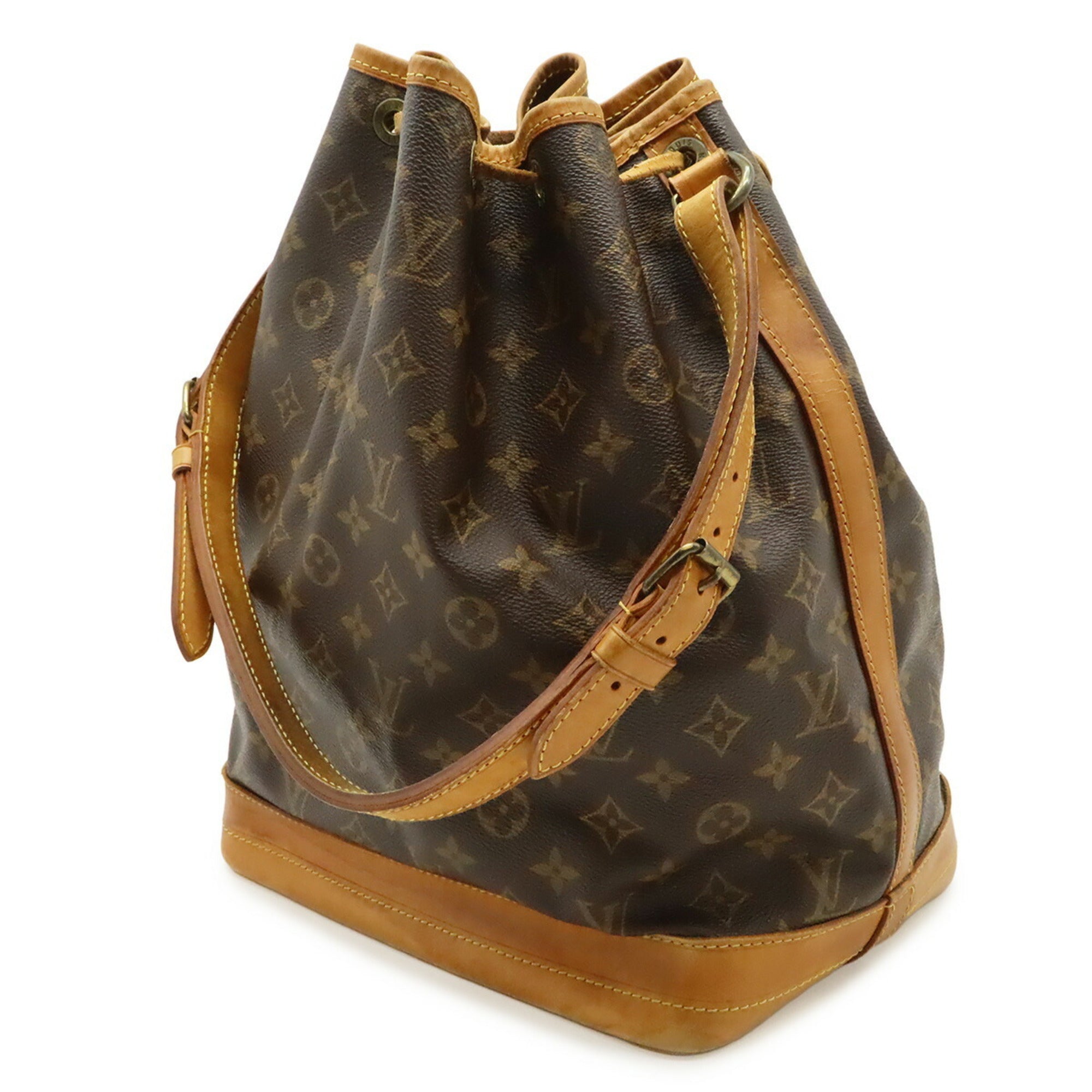 Louis Vuitton Brown Monogram Canvas Shoulder Bag (Pre-Owned)
