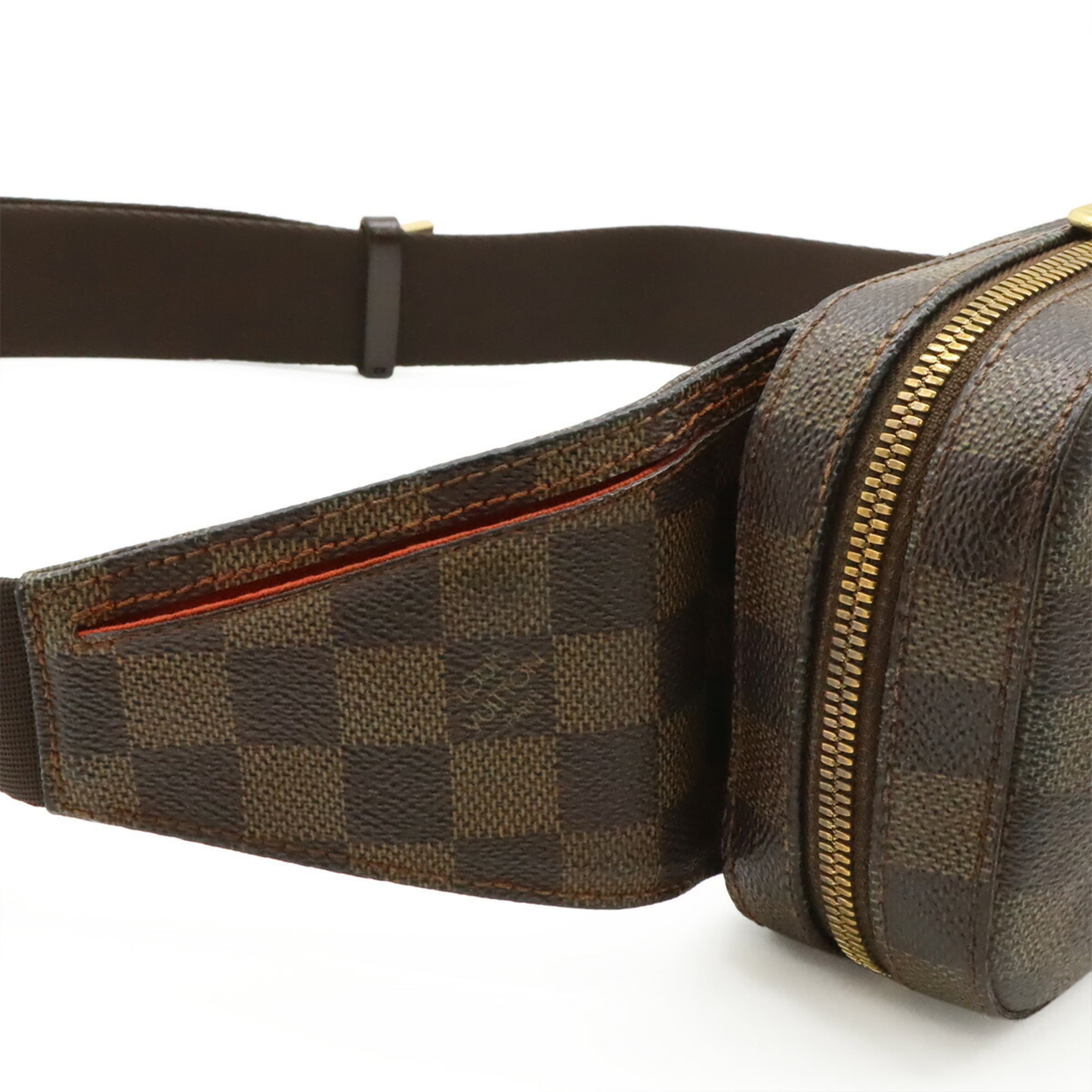 Louis Vuitton Brown Pvc Coated Canvas Damier Canvas Pouch Shoulder Bag Sling Bag (Pre-Owned)