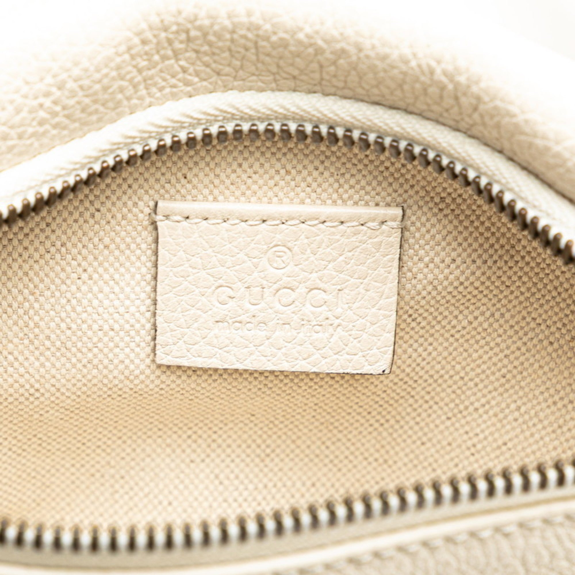 Gucci Multi-Color White Leather Fanny Pack (Pre-Owned)