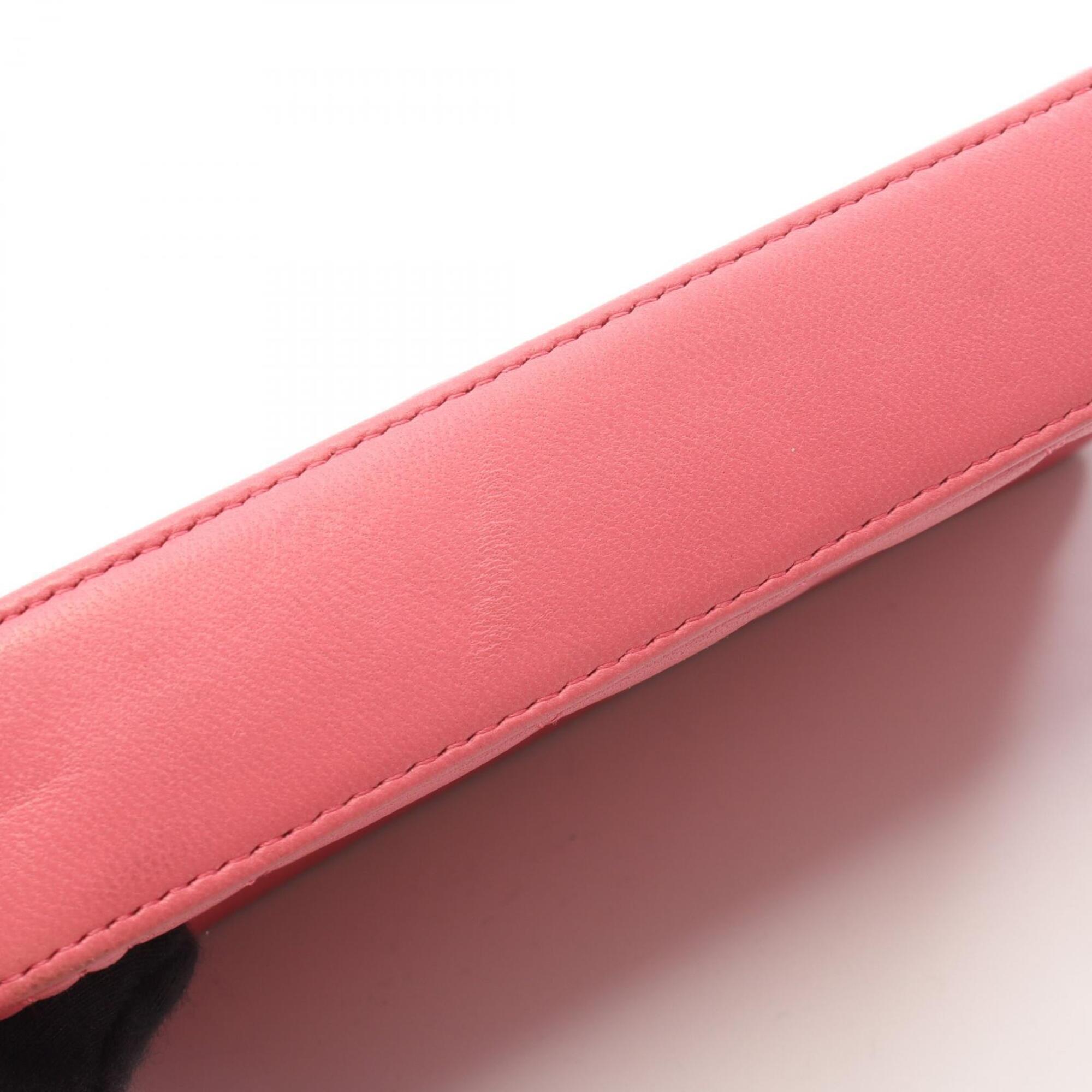 Chanel Pink Leather Handbag Shoulder Bag (Pre-Owned)