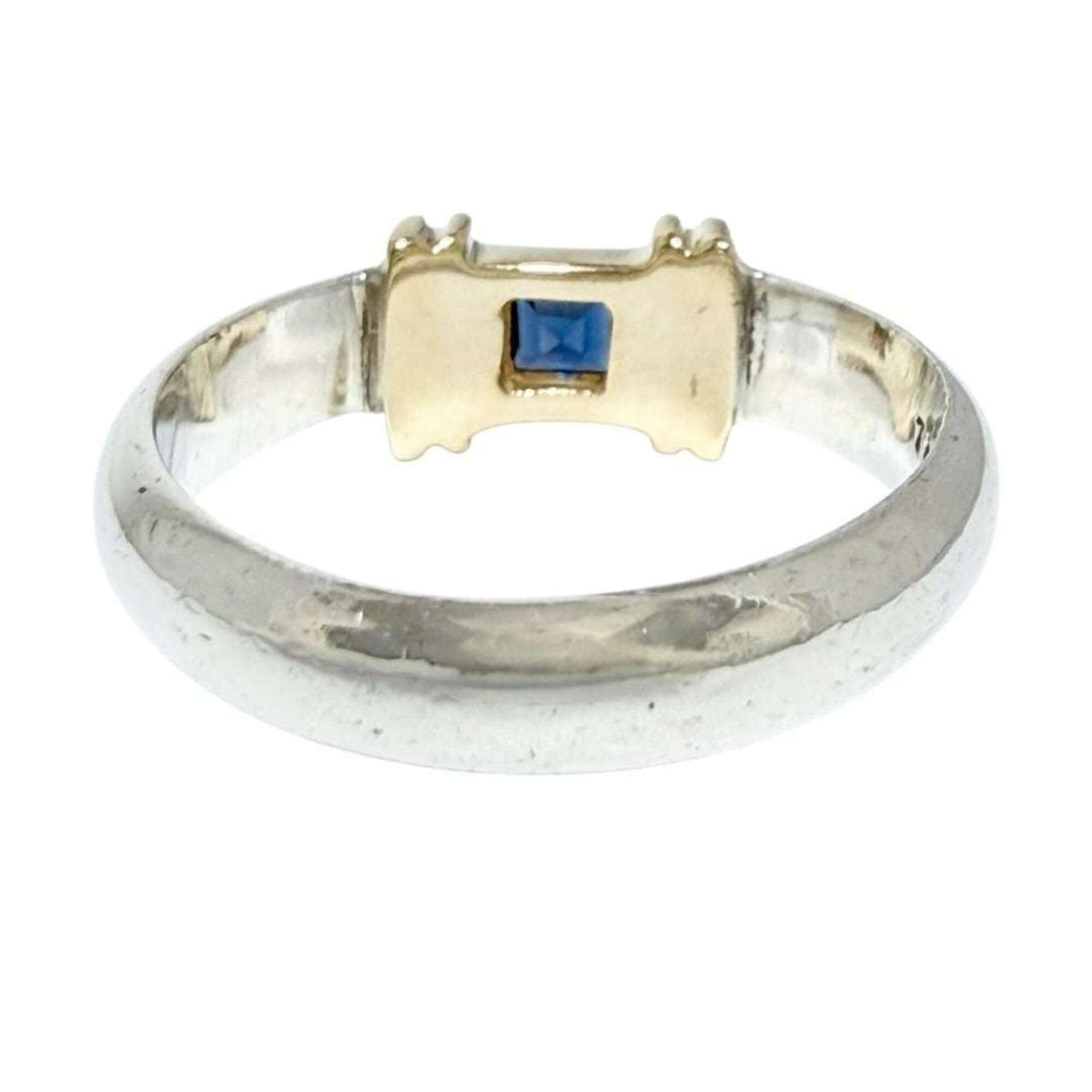 Tiffany Silver 925 Yellow Gold (14K) Band Ring (Pre-Owned)