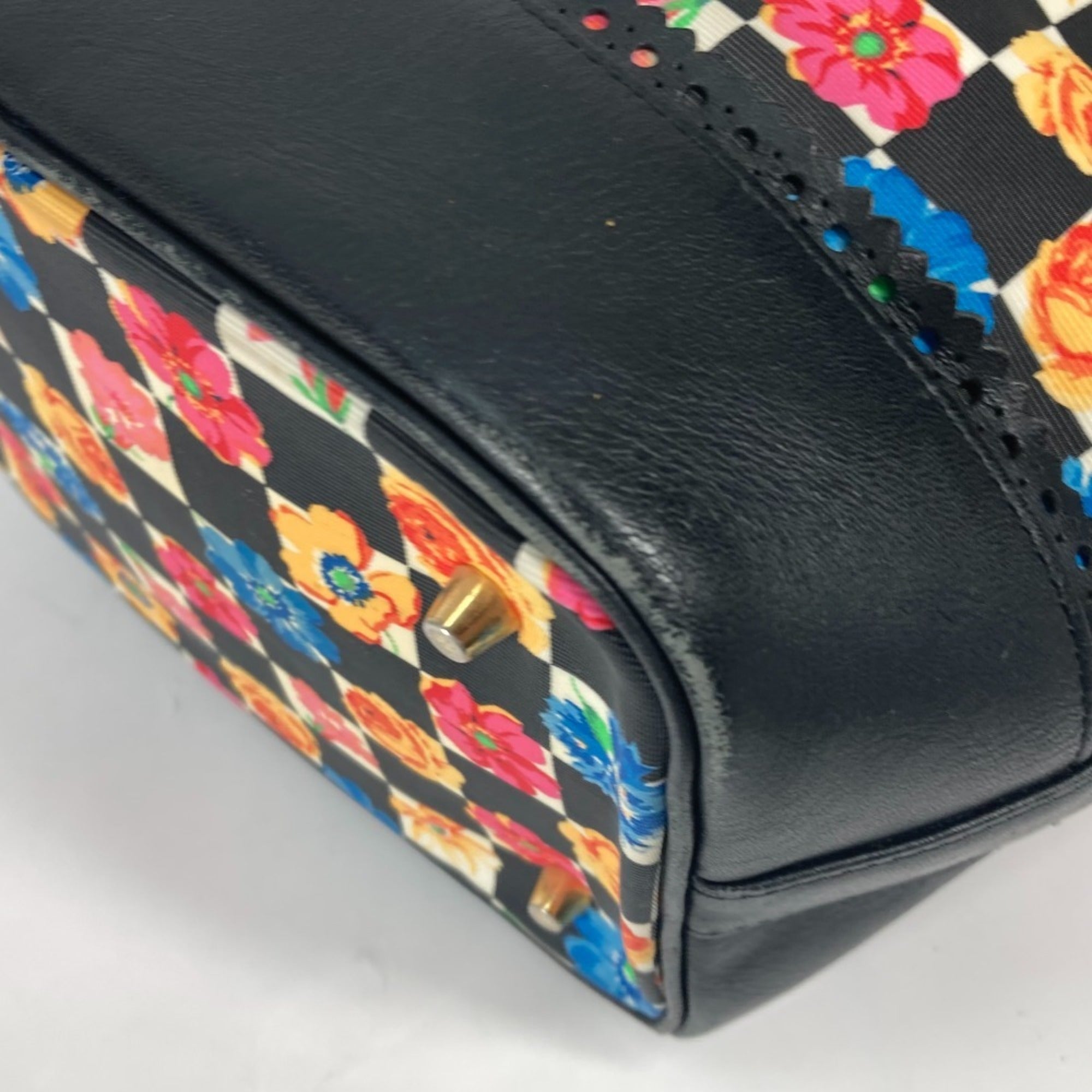 Versace Black Multi-Color Pvc Shoulder Bag (Pre-Owned)