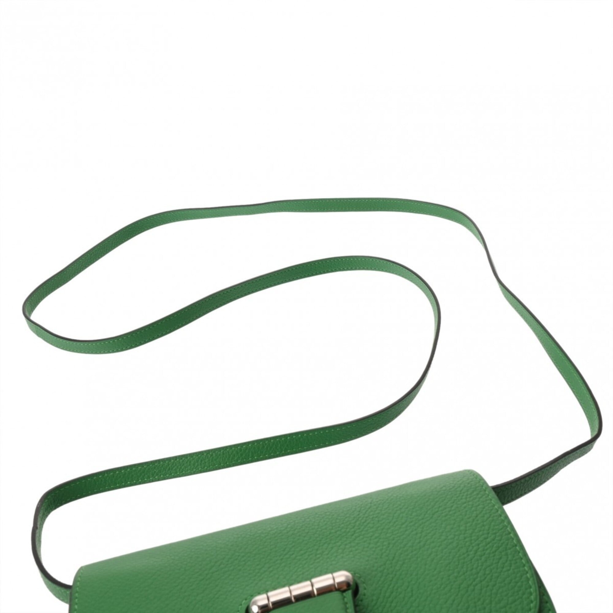 Hermes Bambou Evercalf Leather Shoulder Bag (Pre-Owned)