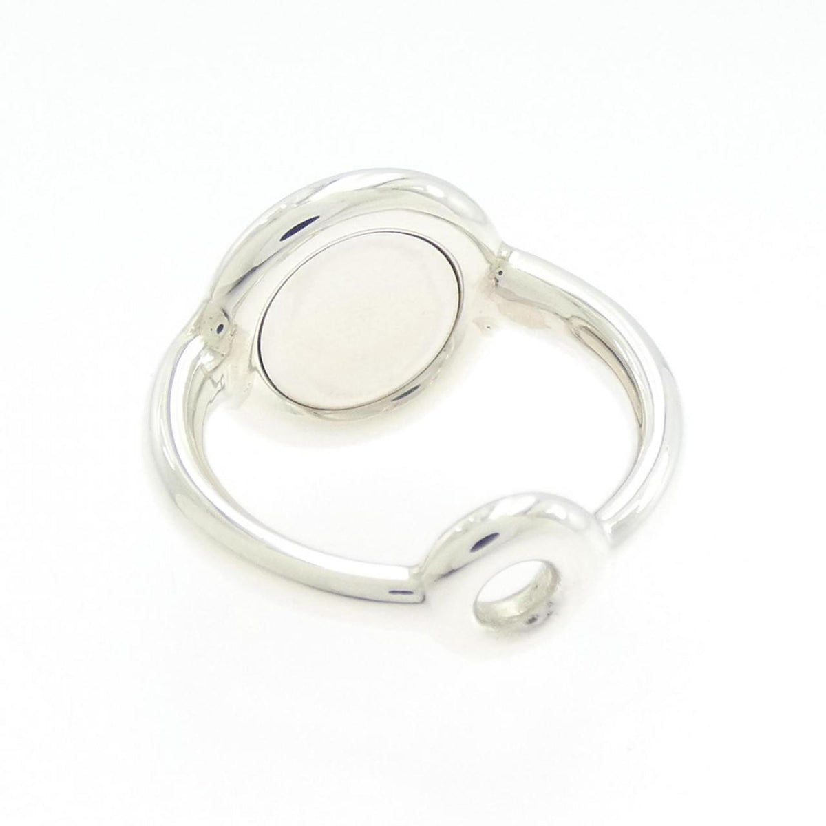 Hermes Silver 925 Band Ring (Pre-Owned)