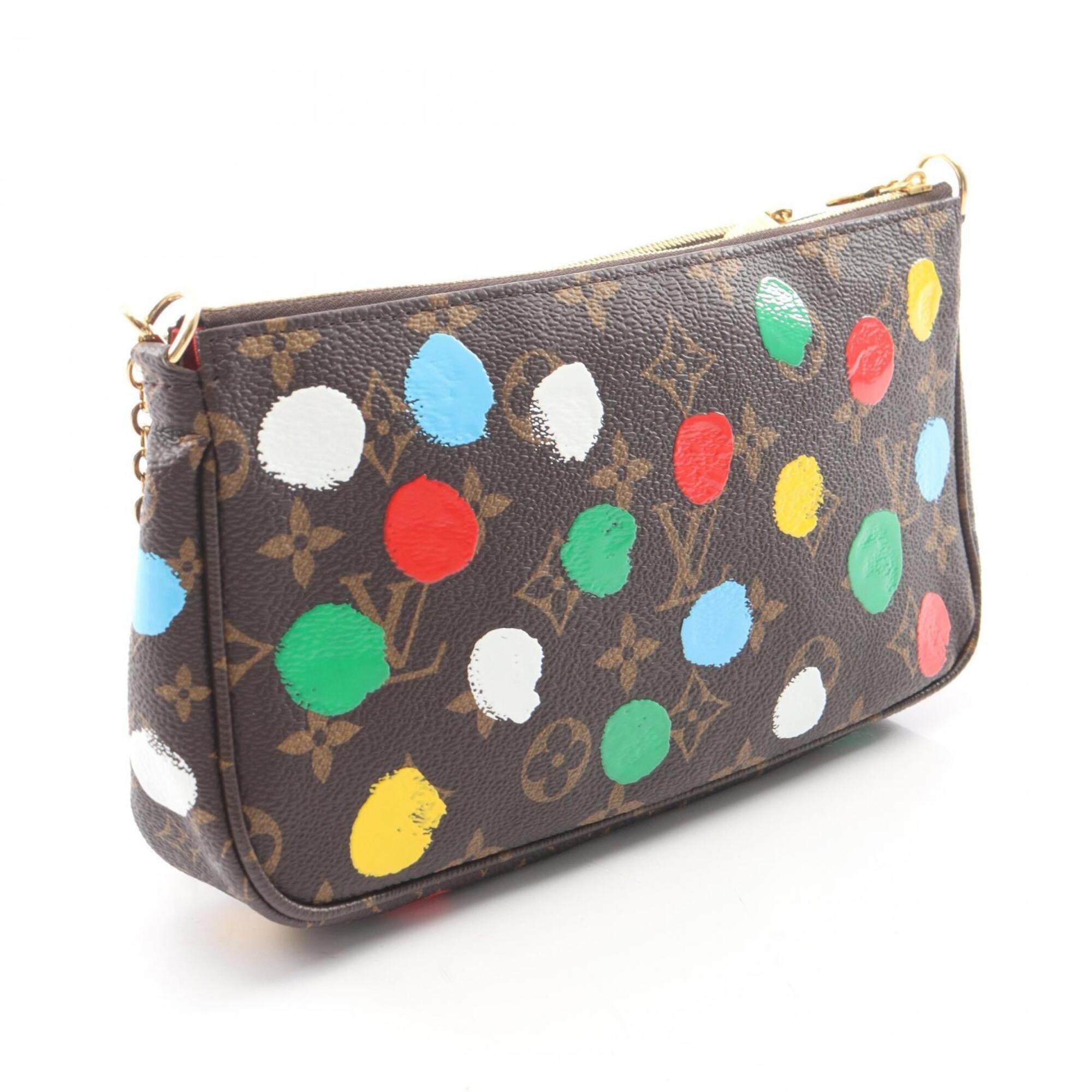 Louis Vuitton Brown Multi-Color Coated Canvas Pvc Monogram Leather Handbag Pochette Shoulder Bag (Pre-Owned)