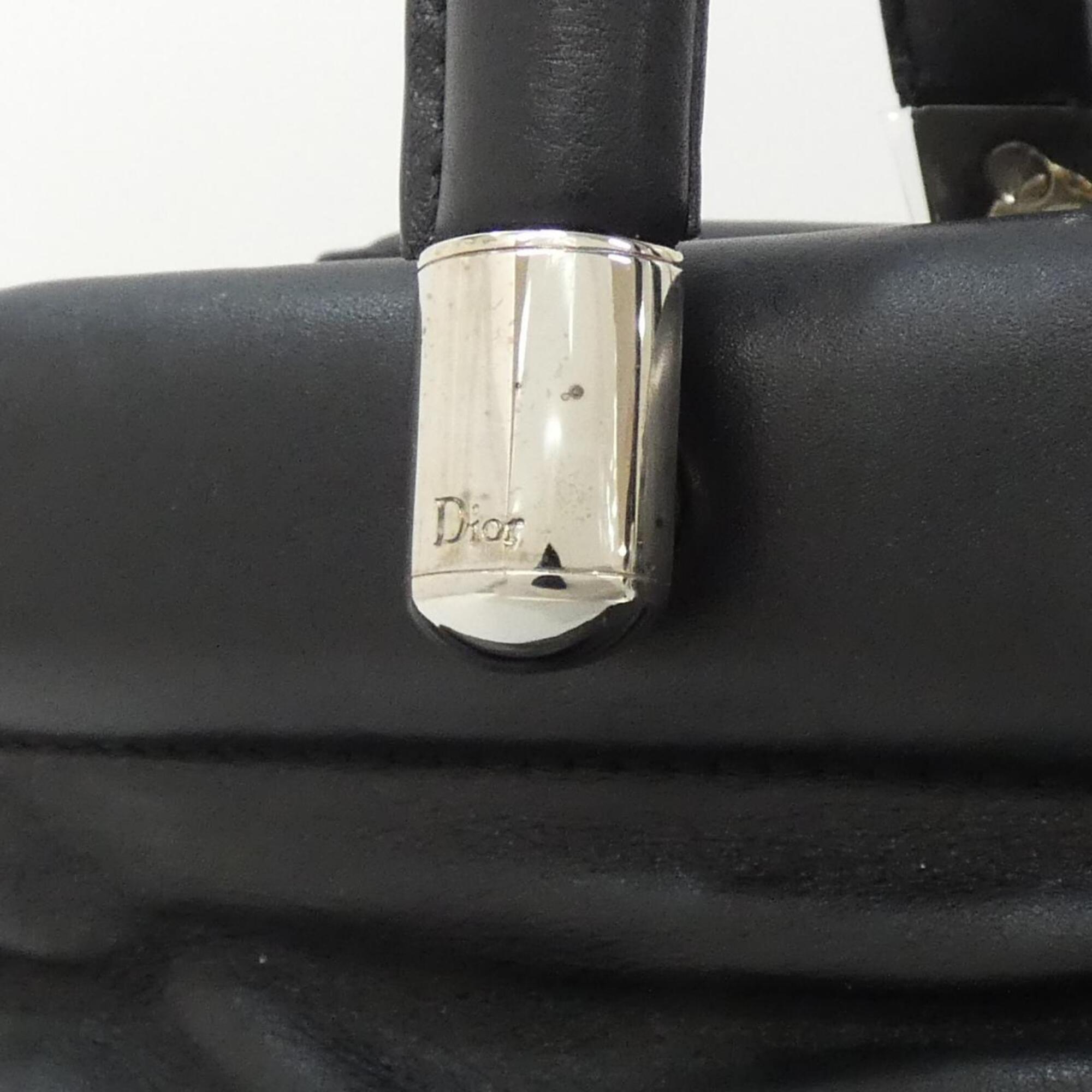 Christian Dior Black Leather Handbag (Pre-Owned)