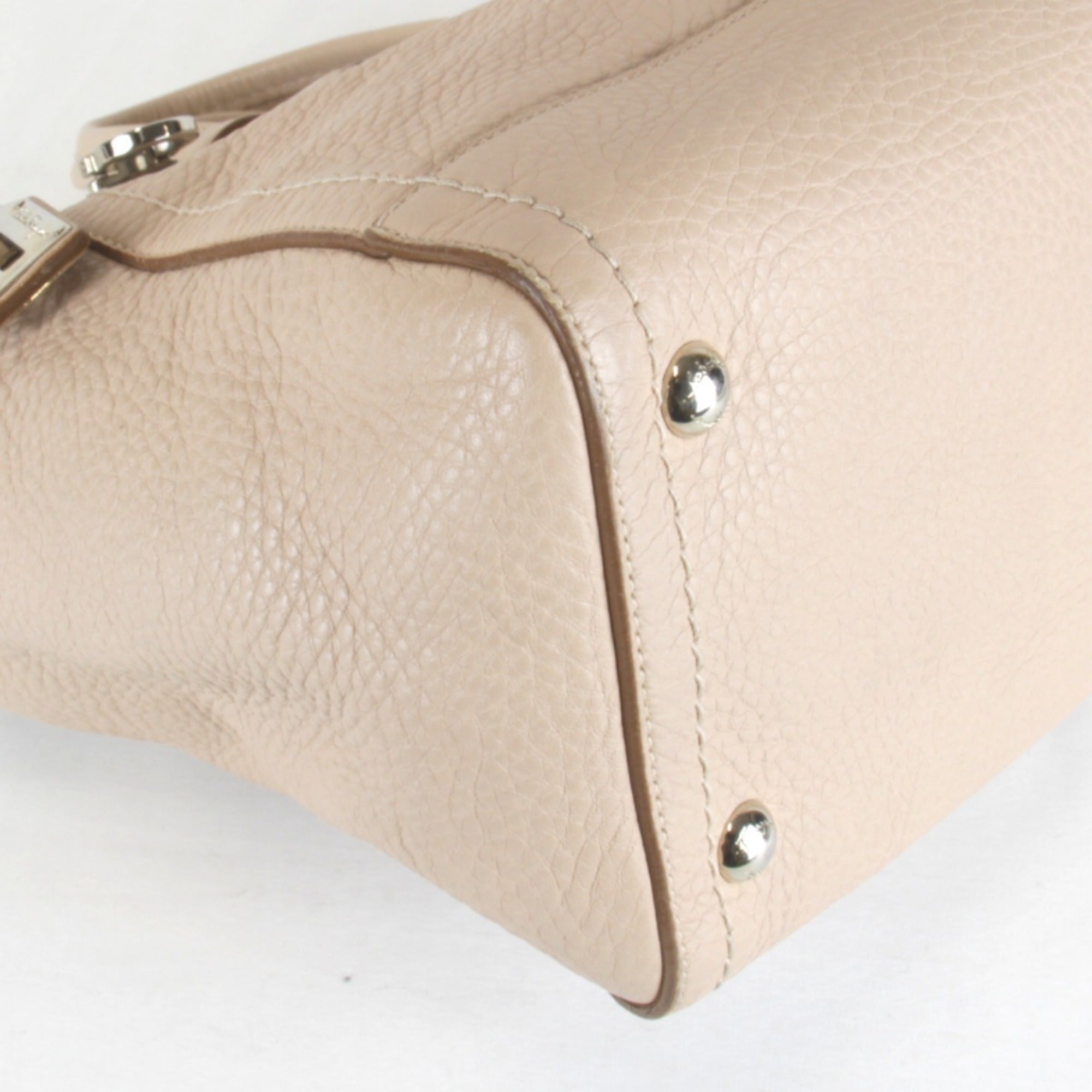 Salvatore Ferragamo Pink Leather Handbag (Pre-Owned)