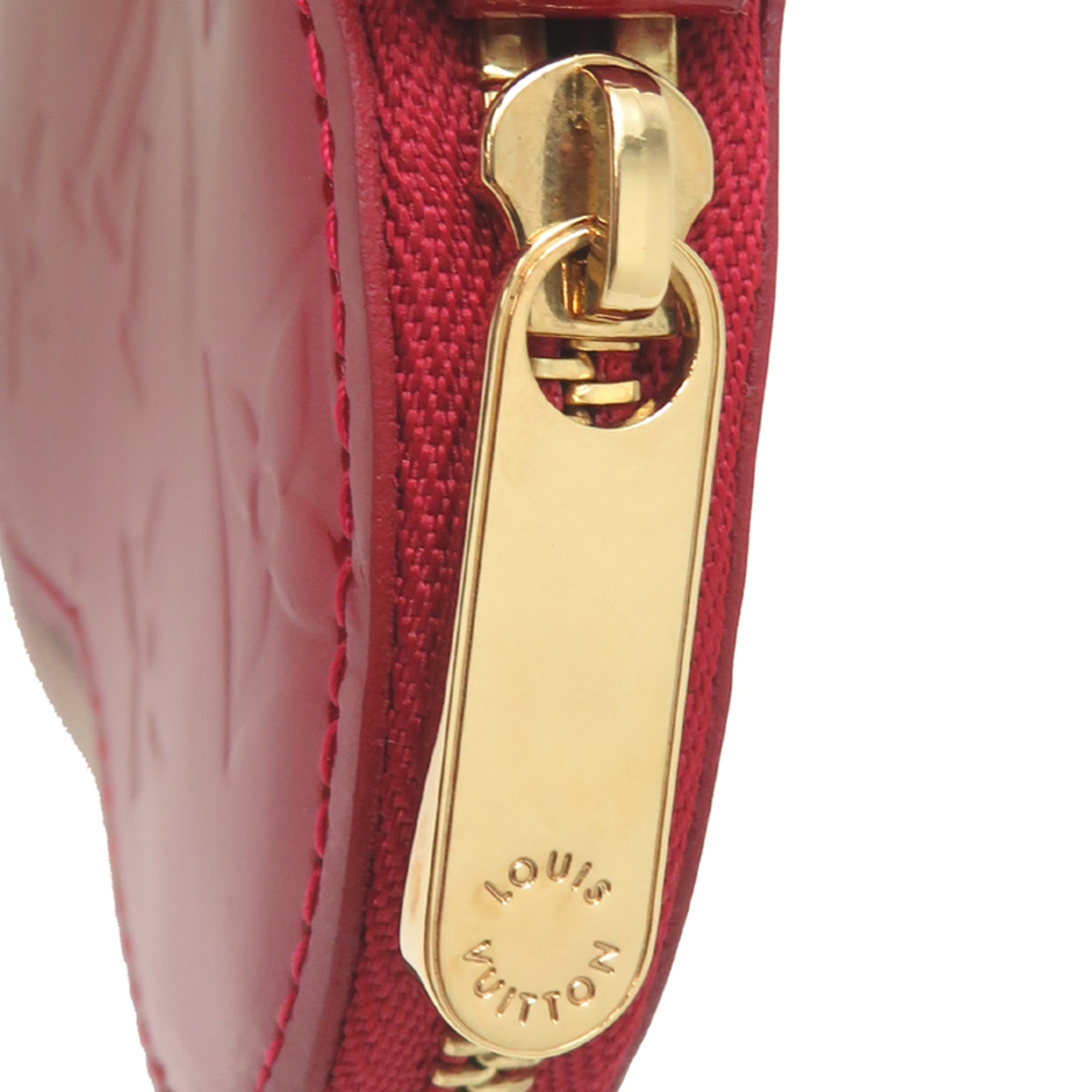 Louis Vuitton Red Color Vernis Coin Purse/Coin Case (Pre-Owned)
