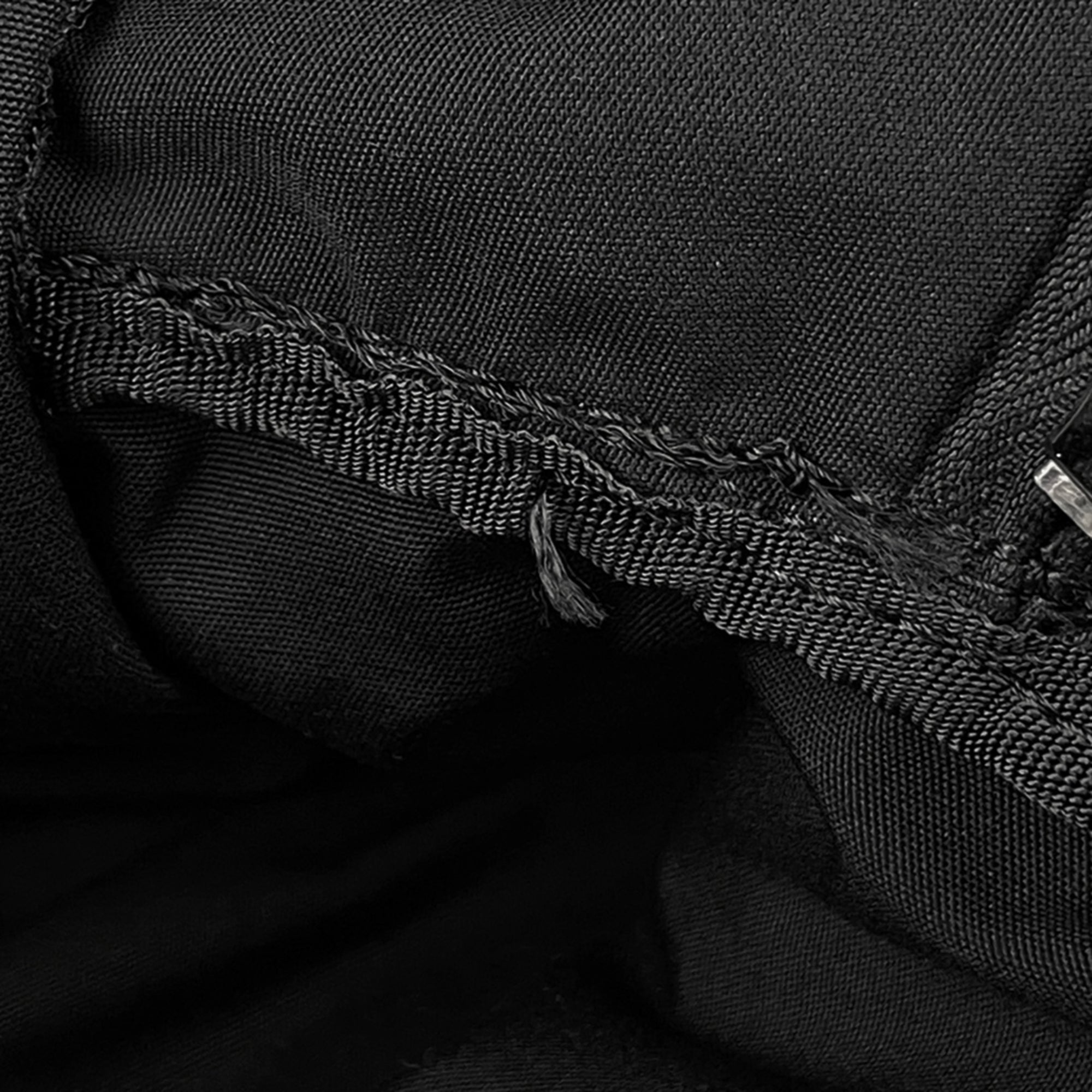Christian Dior Black Blue Canvas Leather Backpack (Pre-Owned)