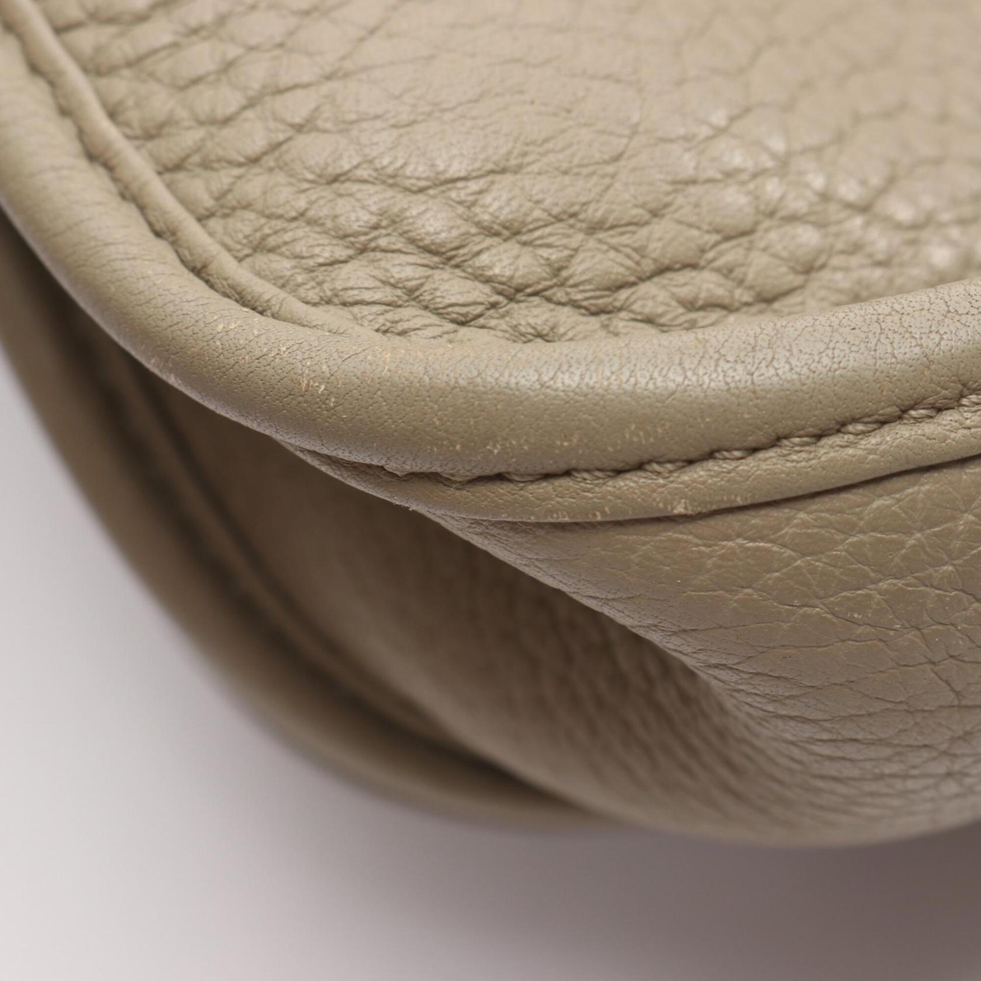 Hermes Green Taurillon Clemence Leather Leather Handbag Shoulder Bag (Pre-Owned)